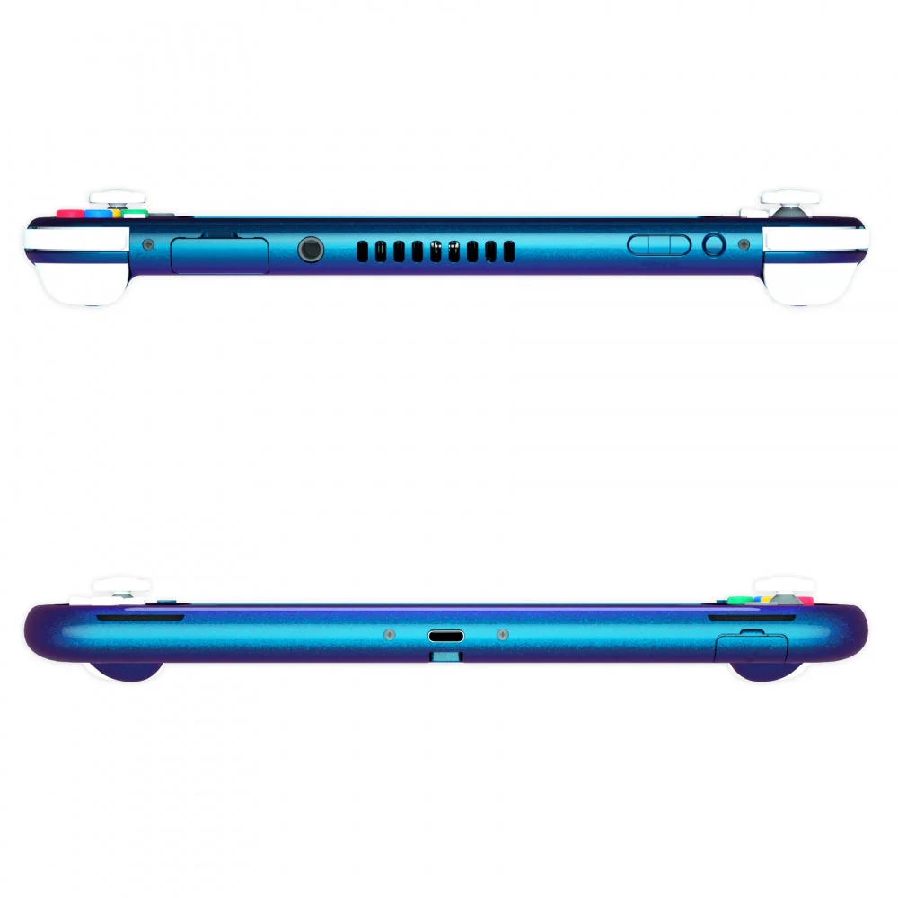 eXtremeRate Replacement Full Set Shells with ABXY Buttons & Screen Protector for Nintendo Switch Lite - Chameleon Purple Blue - Image 7