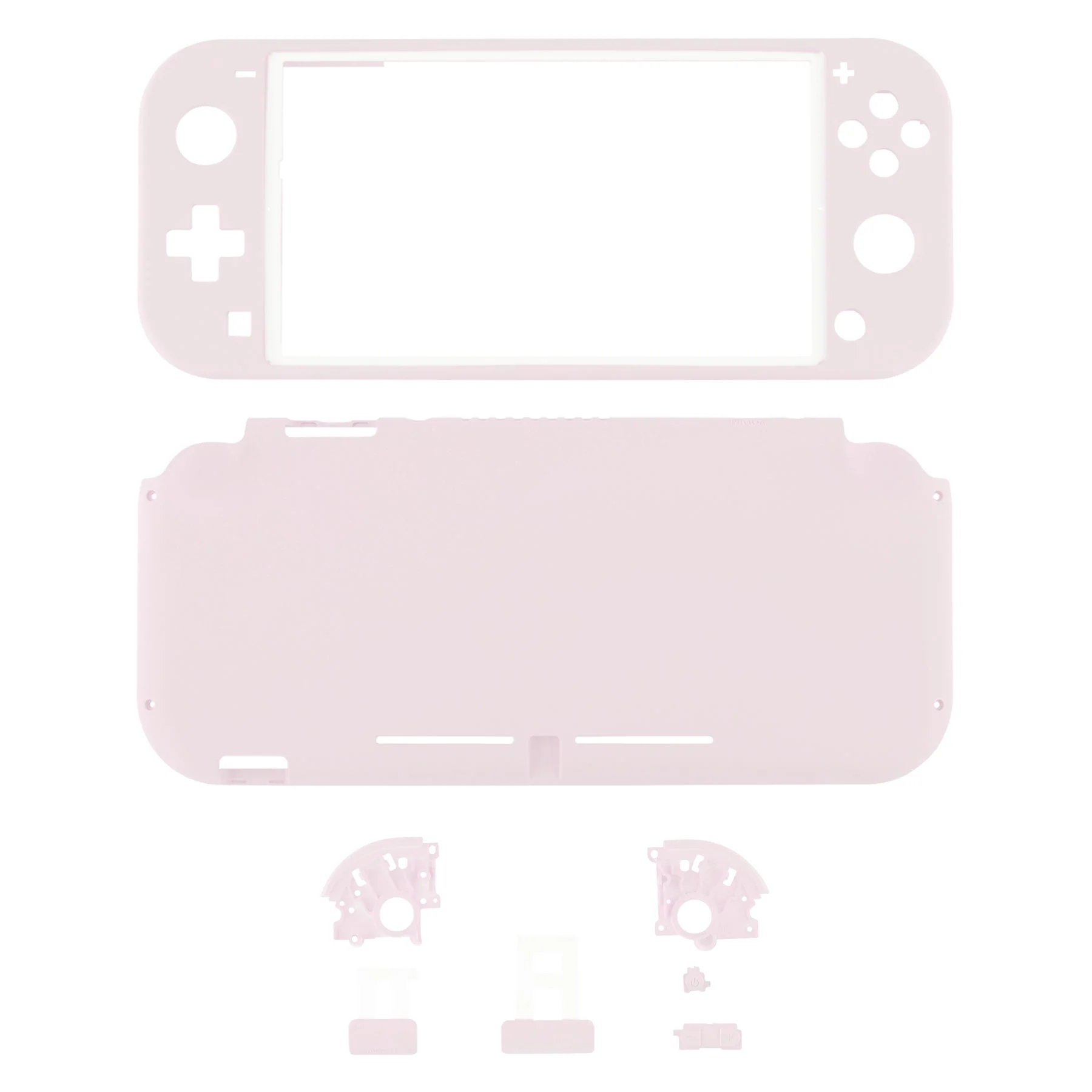 eXtremeRate Replacement Full Set Shells with ABXY Buttons & Screen Protector for Nintendo Switch Lite - Cherry Blossoms Pink - Image 2