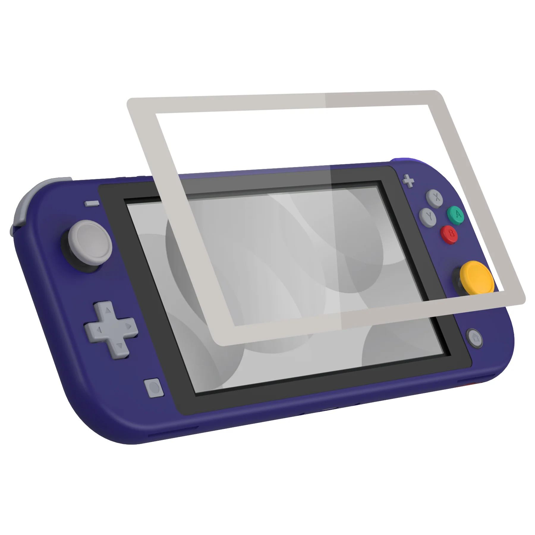 eXtremeRate Replacement Full Set Shells with ABXY Buttons & Screen Protector for Nintendo Switch Lite - Classic SwitchCube Style - Image 5