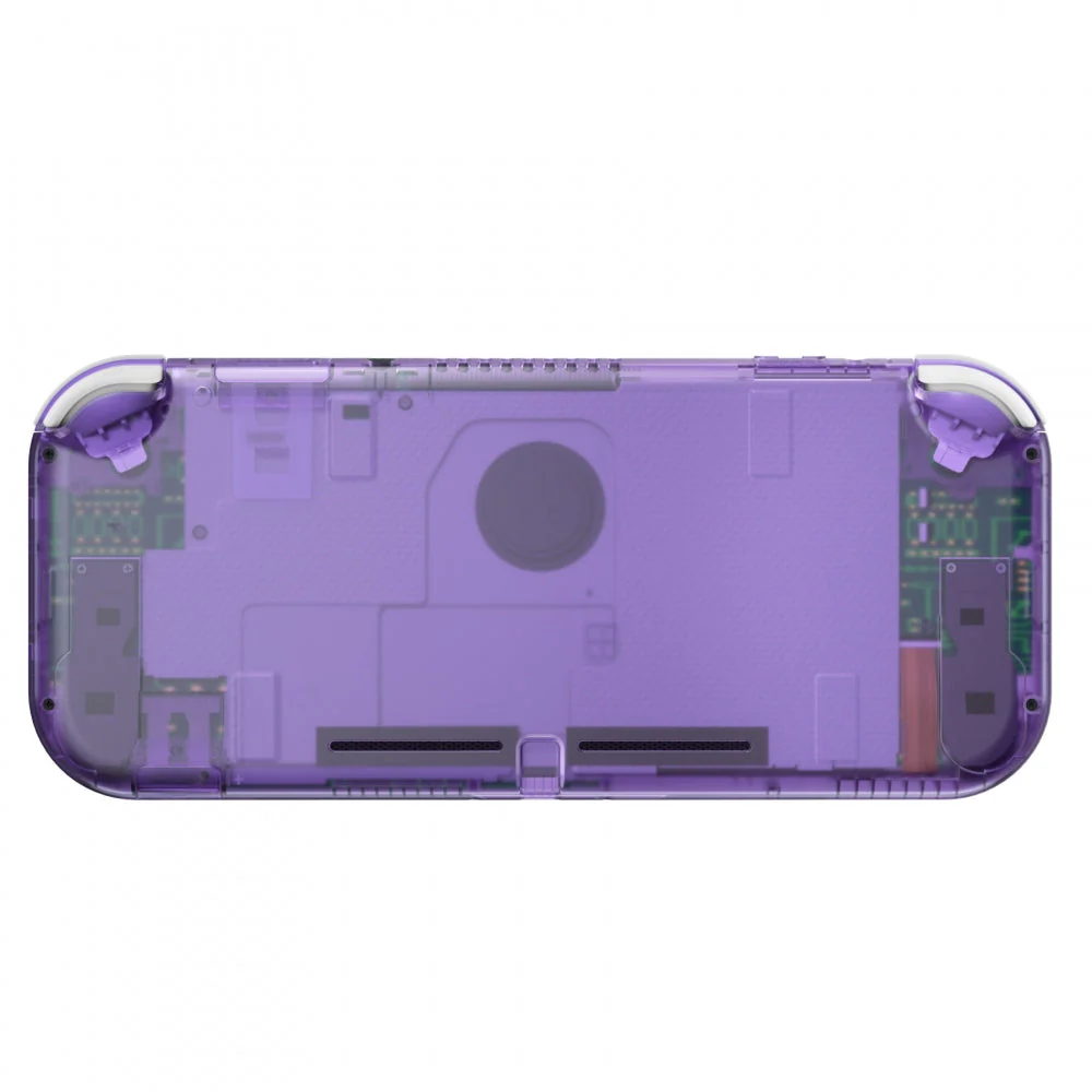 eXtremeRate Replacement Full Set Shells with ABXY Buttons & Screen Protector for Nintendo Switch Lite - Clear Atomic Purple - Image 6