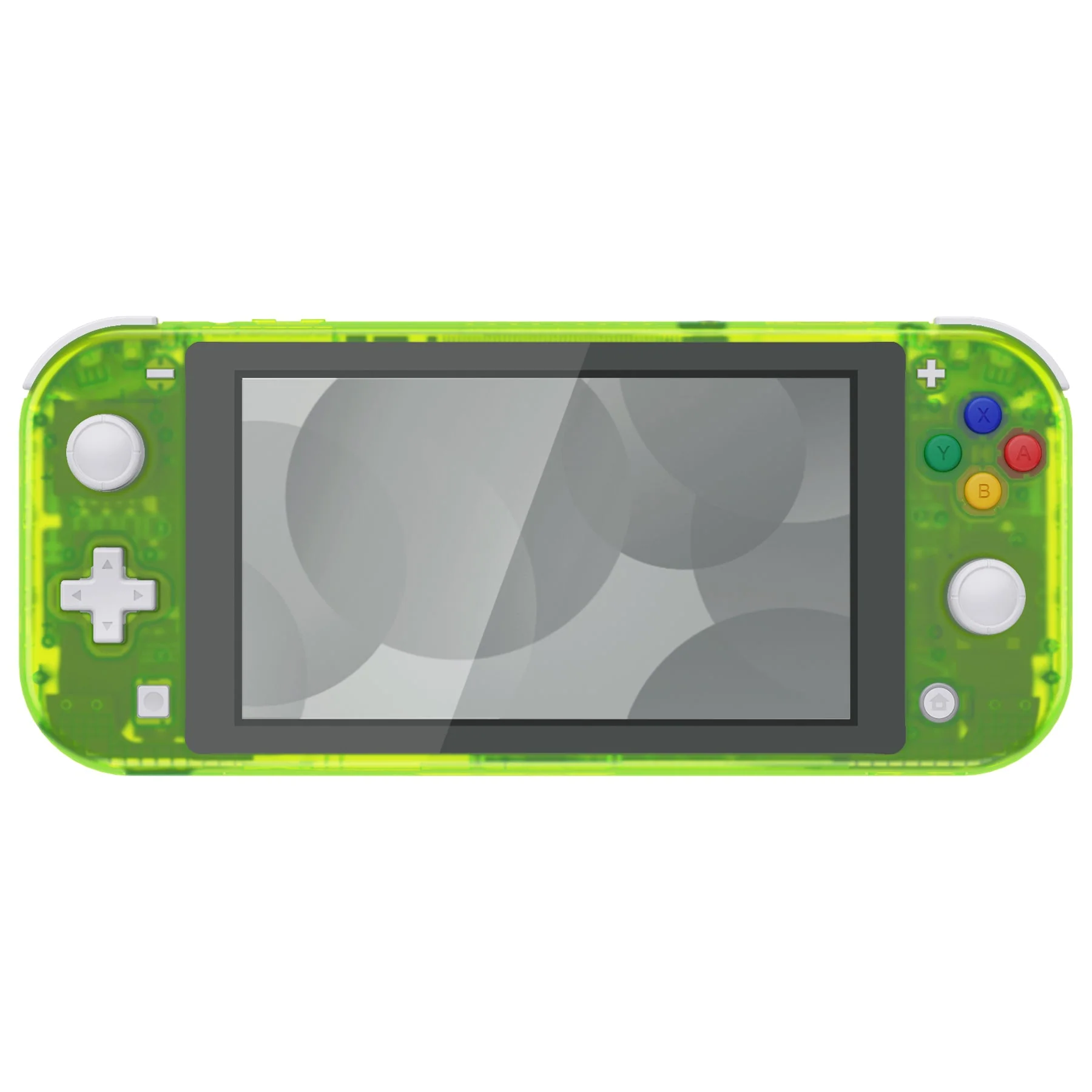 eXtremeRate Replacement Full Set Shells with ABXY Buttons & Screen Protector for Nintendo Switch Lite - Clear Lime Green - Image 3