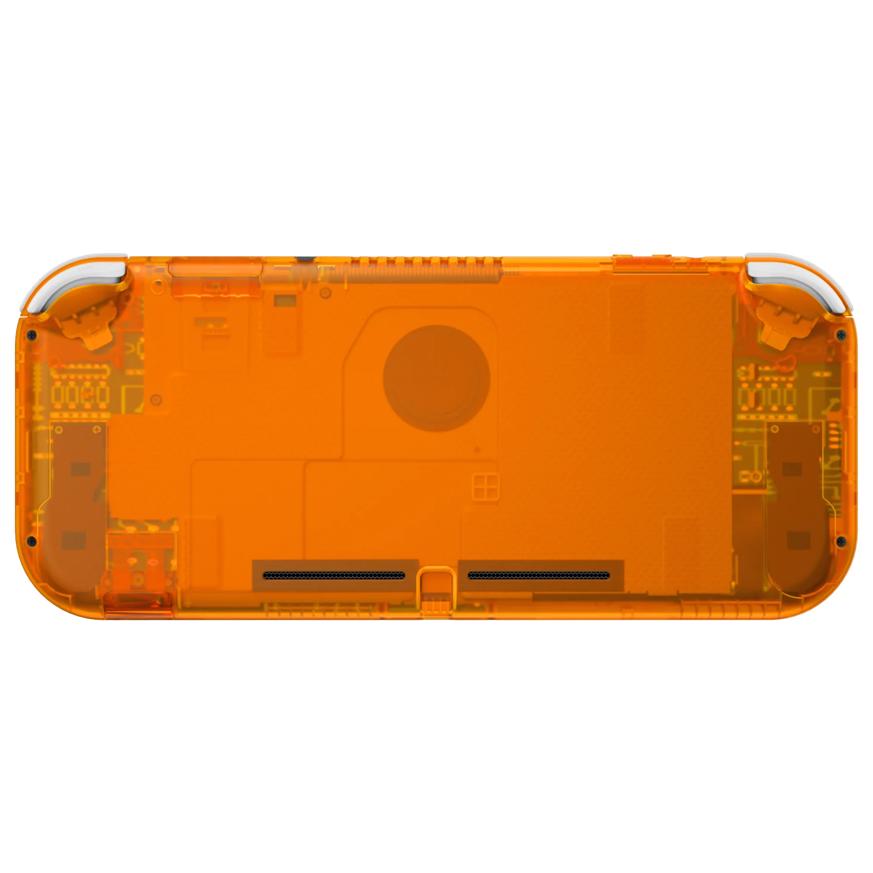 eXtremeRate Replacement Full Set Shells with ABXY Buttons & Screen Protector for Nintendo Switch Lite - Clear Orange - Image 6