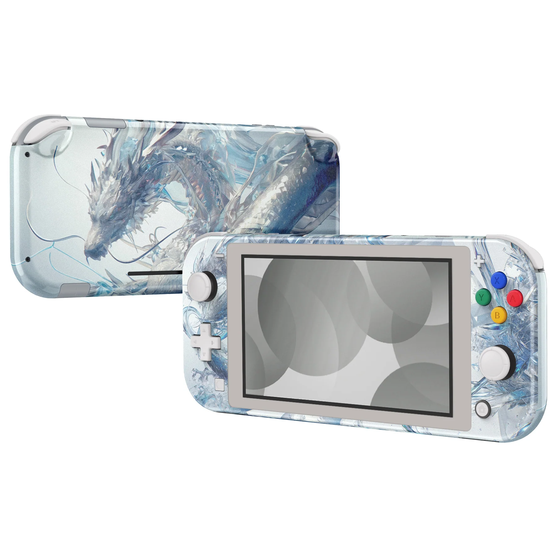 eXtremeRate Replacement Full Set Shells with ABXY Buttons & Screen Protector for Nintendo Switch Lite - Crystal Dragon - Image 4