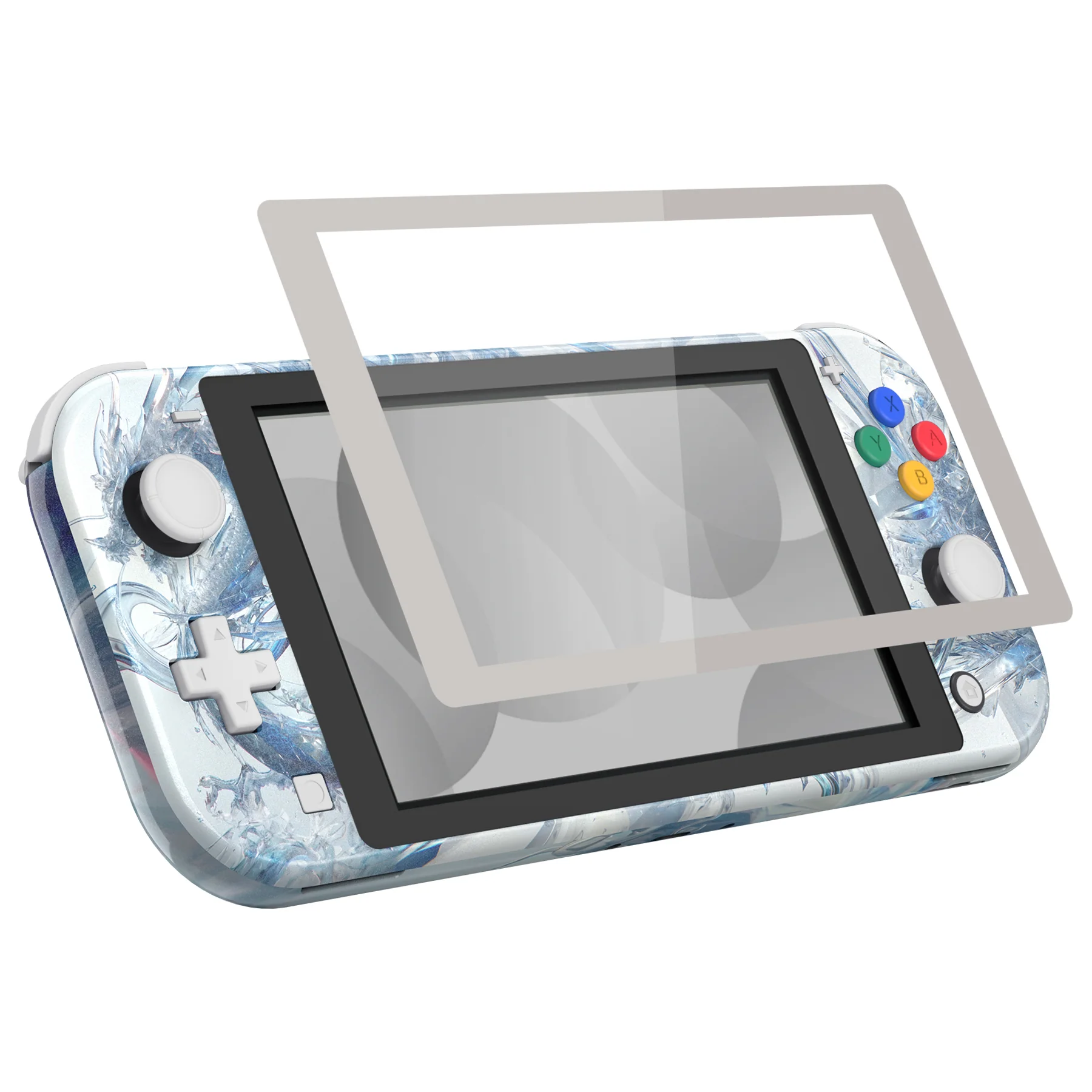 eXtremeRate Replacement Full Set Shells with ABXY Buttons & Screen Protector for Nintendo Switch Lite - Crystal Dragon - Image 5