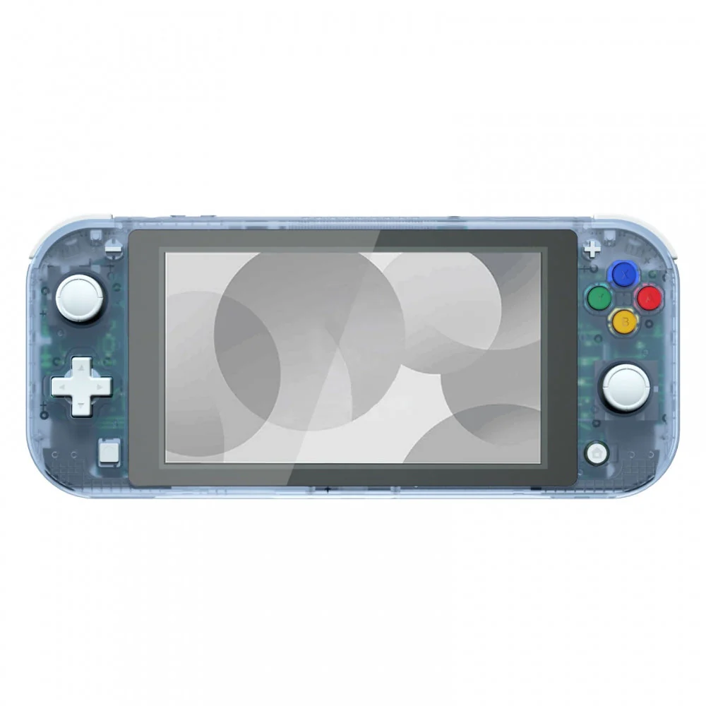 eXtremeRate Replacement Full Set Shells with ABXY Buttons & Screen Protector for Nintendo Switch Lite - Clear Glacier Blue - Image 3