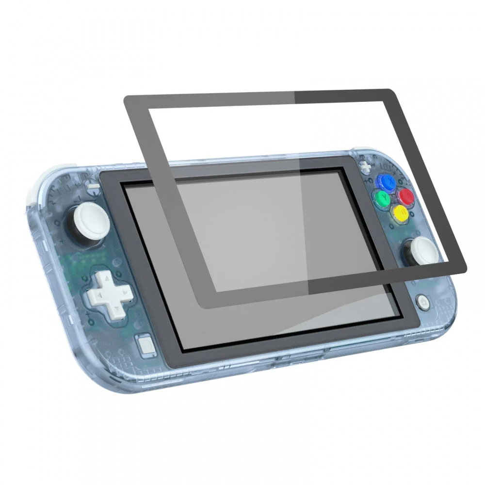 eXtremeRate Replacement Full Set Shells with ABXY Buttons & Screen Protector for Nintendo Switch Lite - Clear Glacier Blue - Image 5