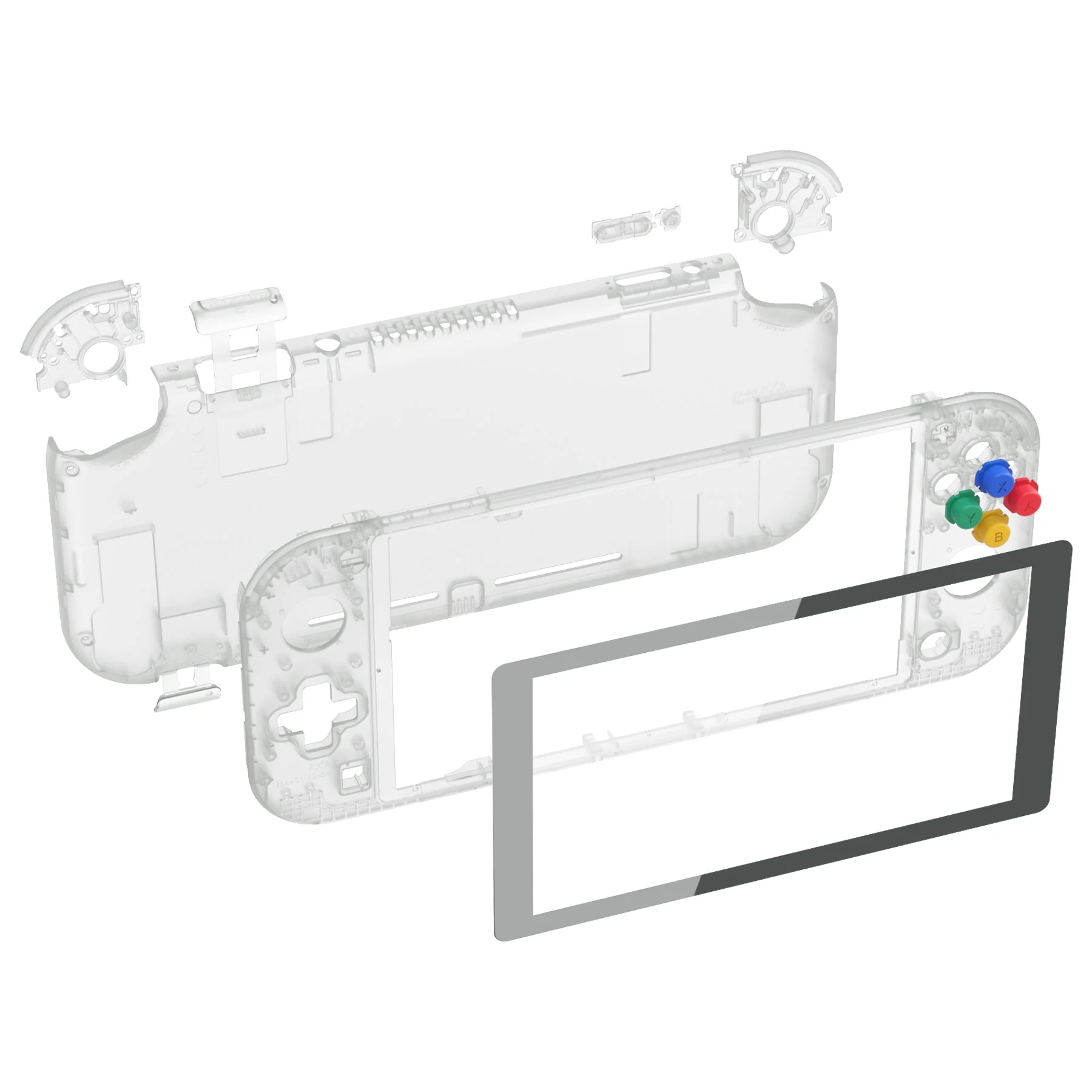 eXtremeRate Replacement Full Set Shells with ABXY Buttons & Screen Protector for Nintendo Switch Lite - Glow in Dark - Green - Image 10
