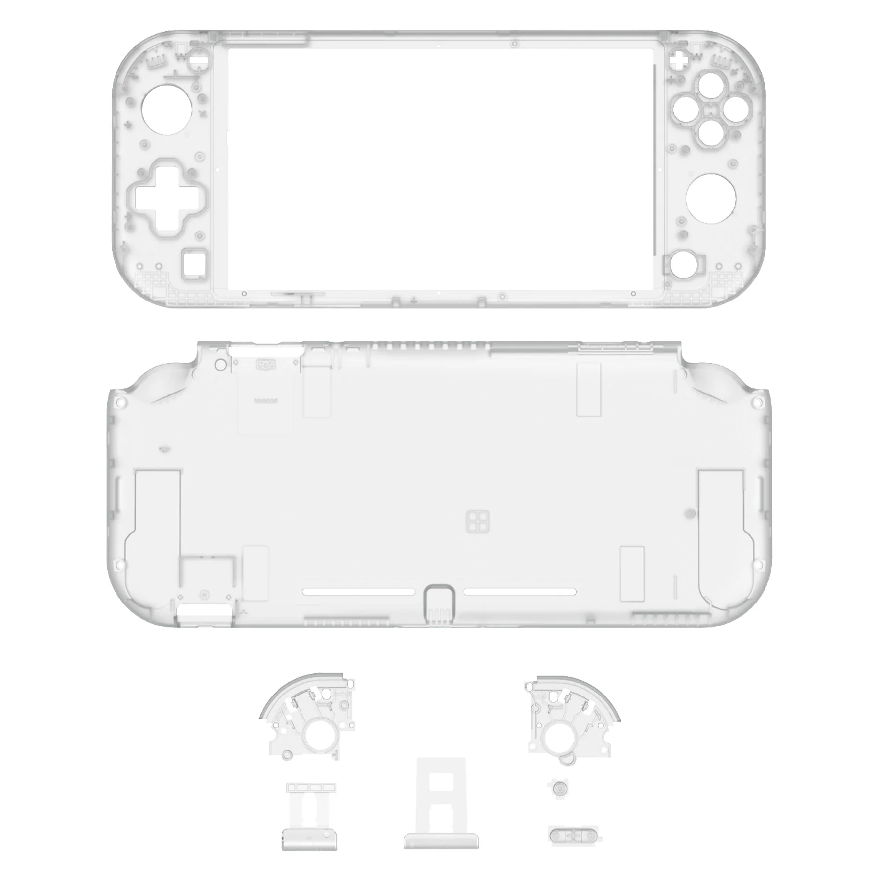 eXtremeRate Replacement Full Set Shells with ABXY Buttons & Screen Protector for Nintendo Switch Lite - Glow in Dark - Green - Image 2
