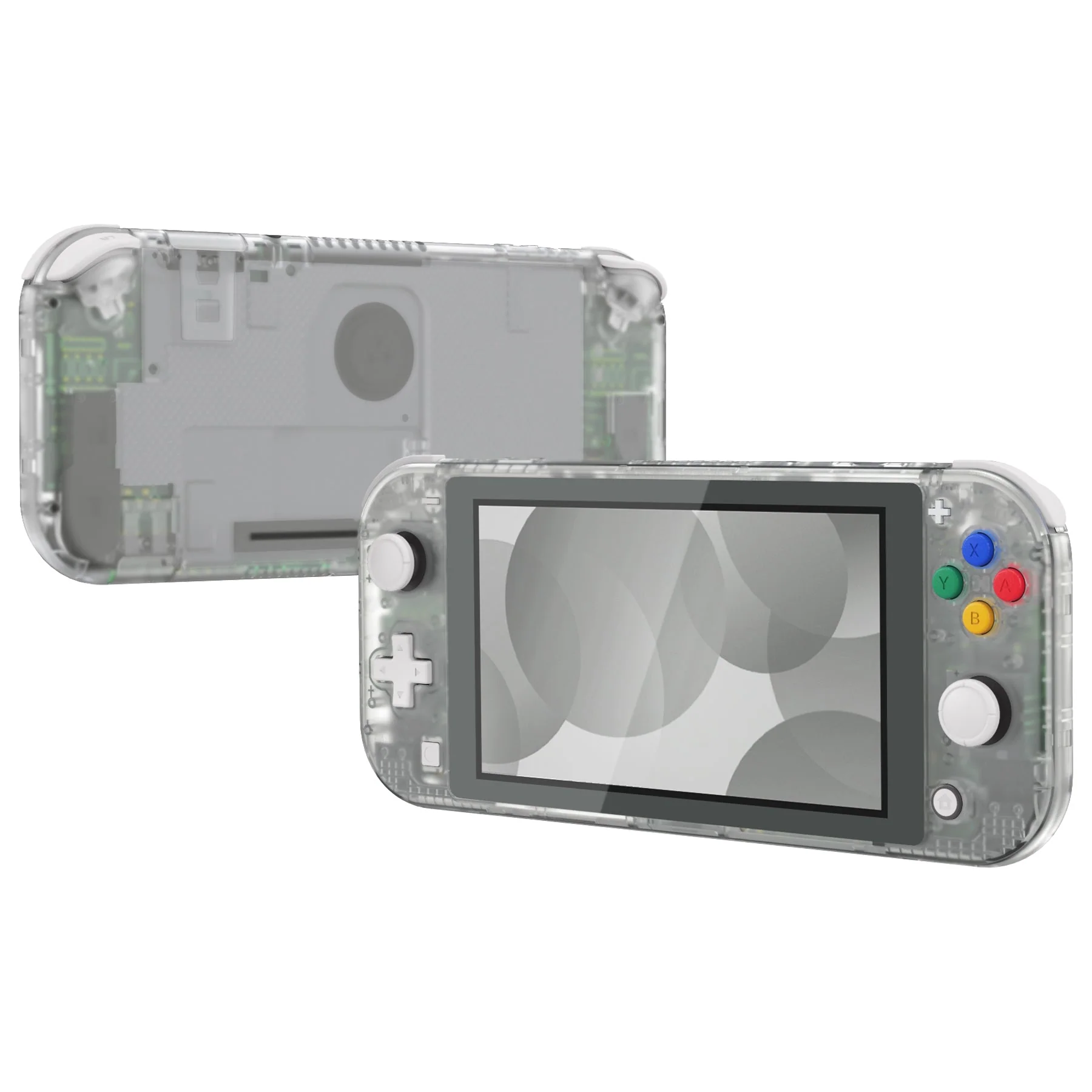 eXtremeRate Replacement Full Set Shells with ABXY Buttons & Screen Protector for Nintendo Switch Lite - Glow in Dark - Green - Image 5