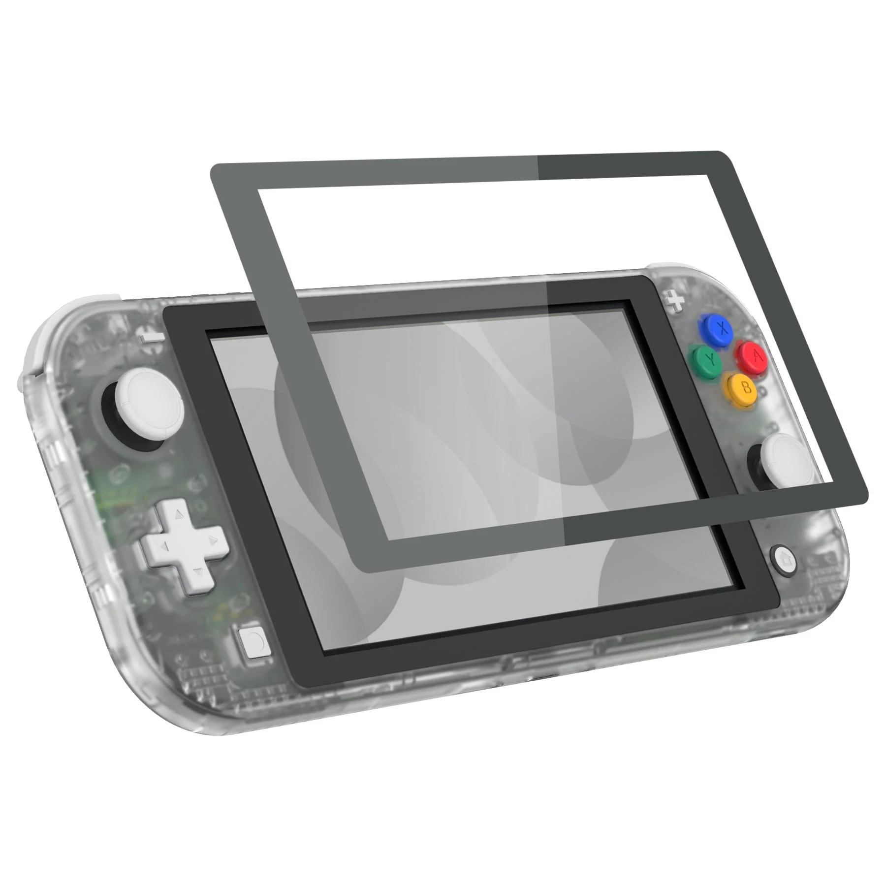 eXtremeRate Replacement Full Set Shells with ABXY Buttons & Screen Protector for Nintendo Switch Lite - Glow in Dark - Green - Image 6
