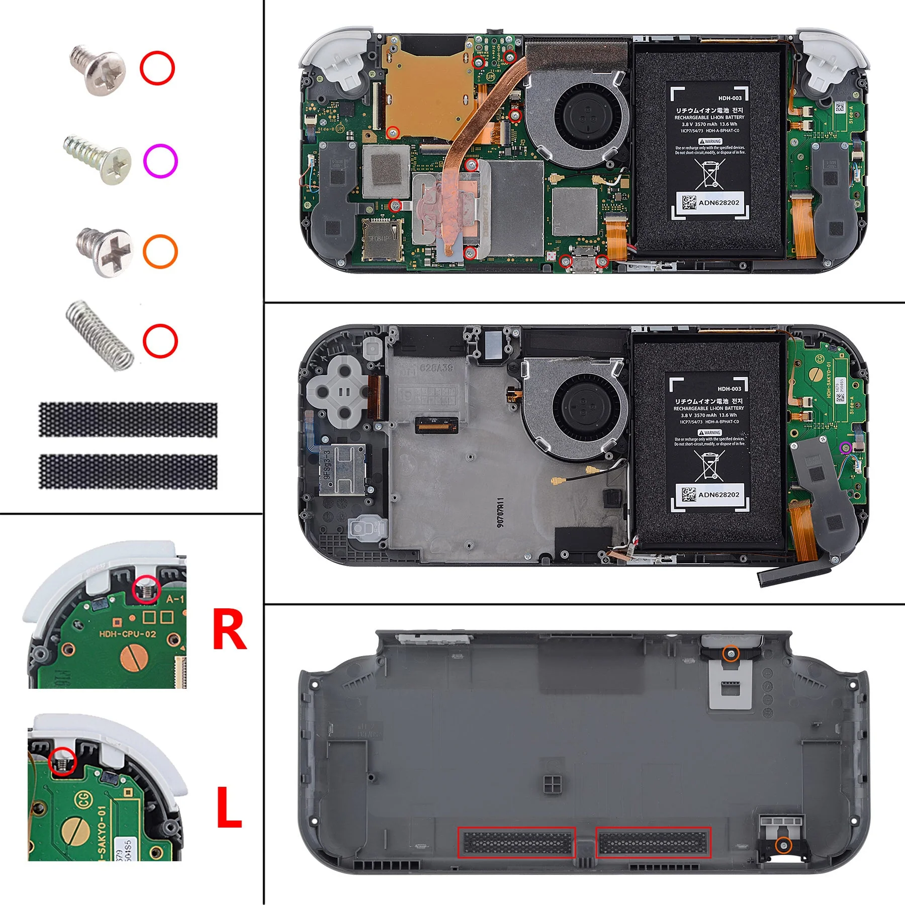 eXtremeRate Replacement Full Set Shells with ABXY Buttons & Screen Protector for Nintendo Switch Lite - Gradient Translucent Bluebell - Image 11