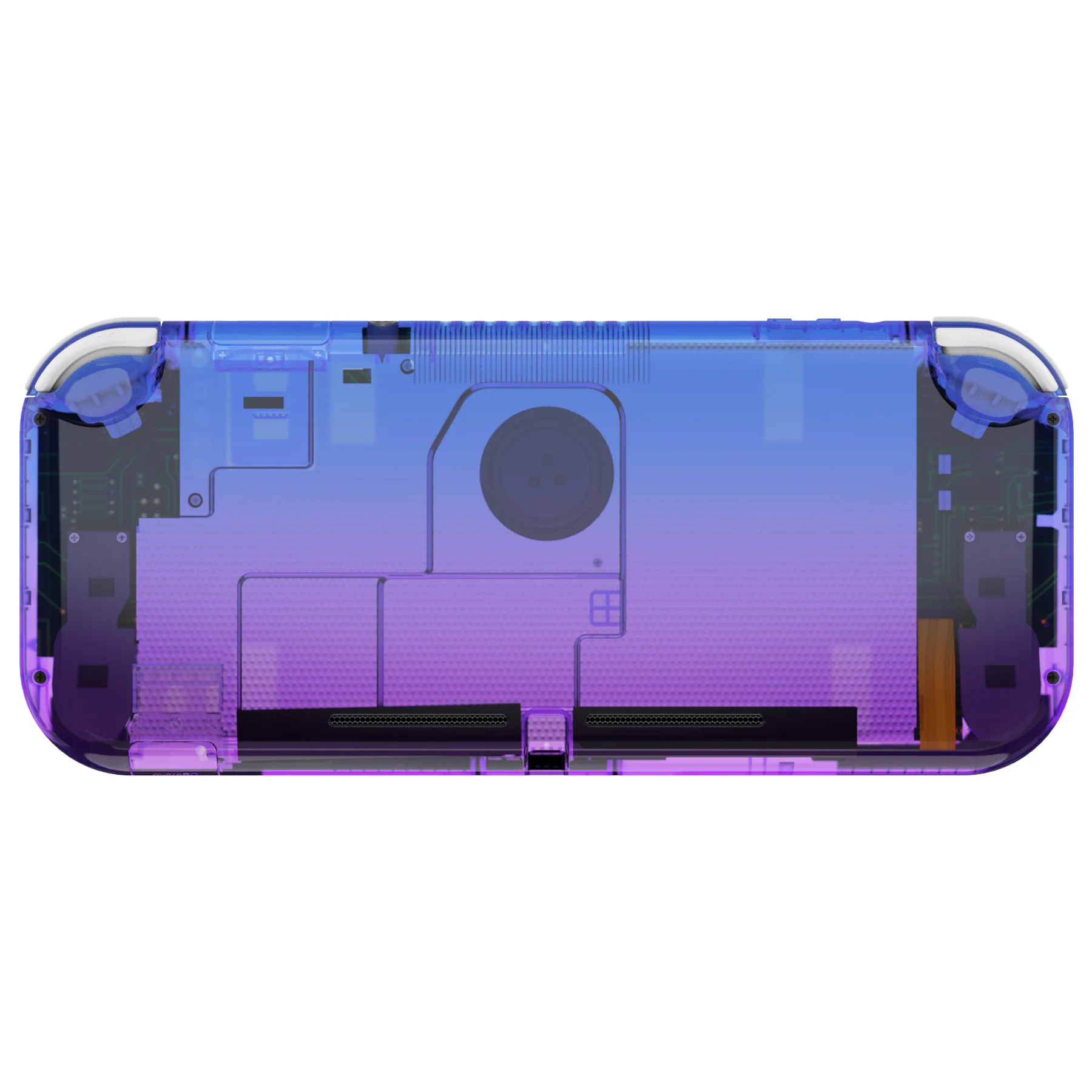 eXtremeRate Replacement Full Set Shells with ABXY Buttons & Screen Protector for Nintendo Switch Lite - Gradient Translucent Bluebell - Image 6