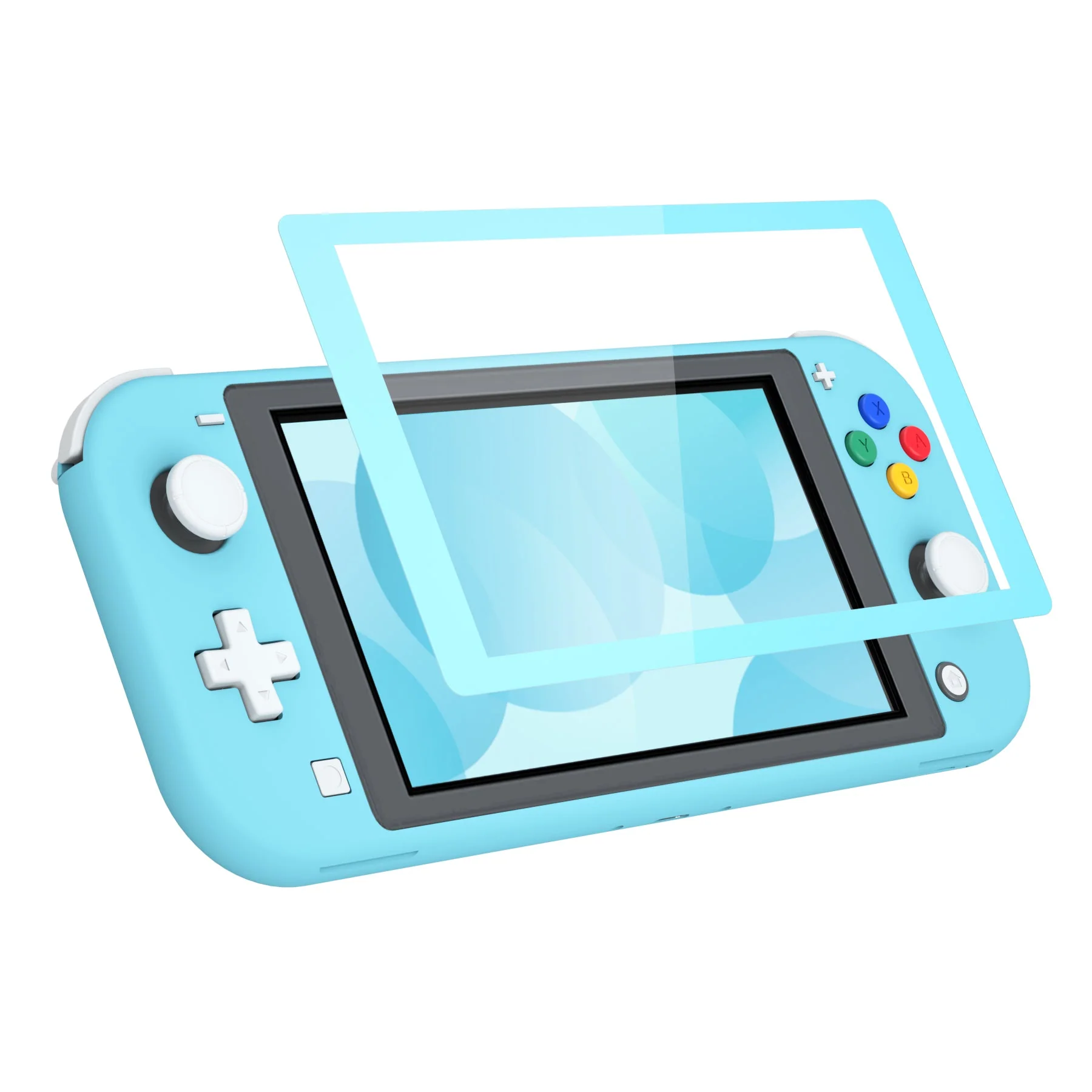 eXtremeRate Replacement Full Set Shells with ABXY Buttons & Screen Protector for Nintendo Switch Lite - Heaven Blue - Image 5