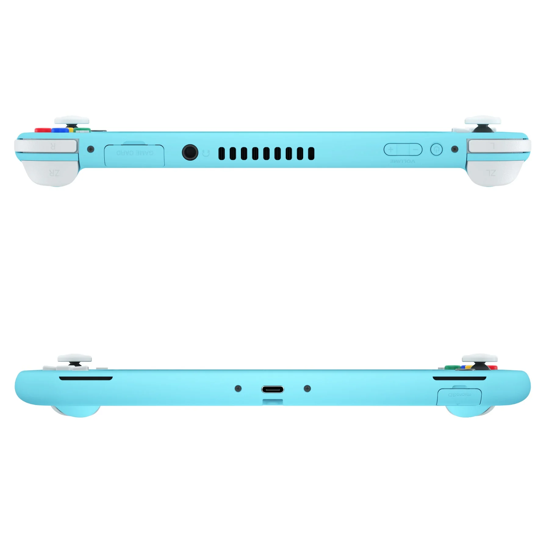 eXtremeRate Replacement Full Set Shells with ABXY Buttons & Screen Protector for Nintendo Switch Lite - Heaven Blue - Image 7