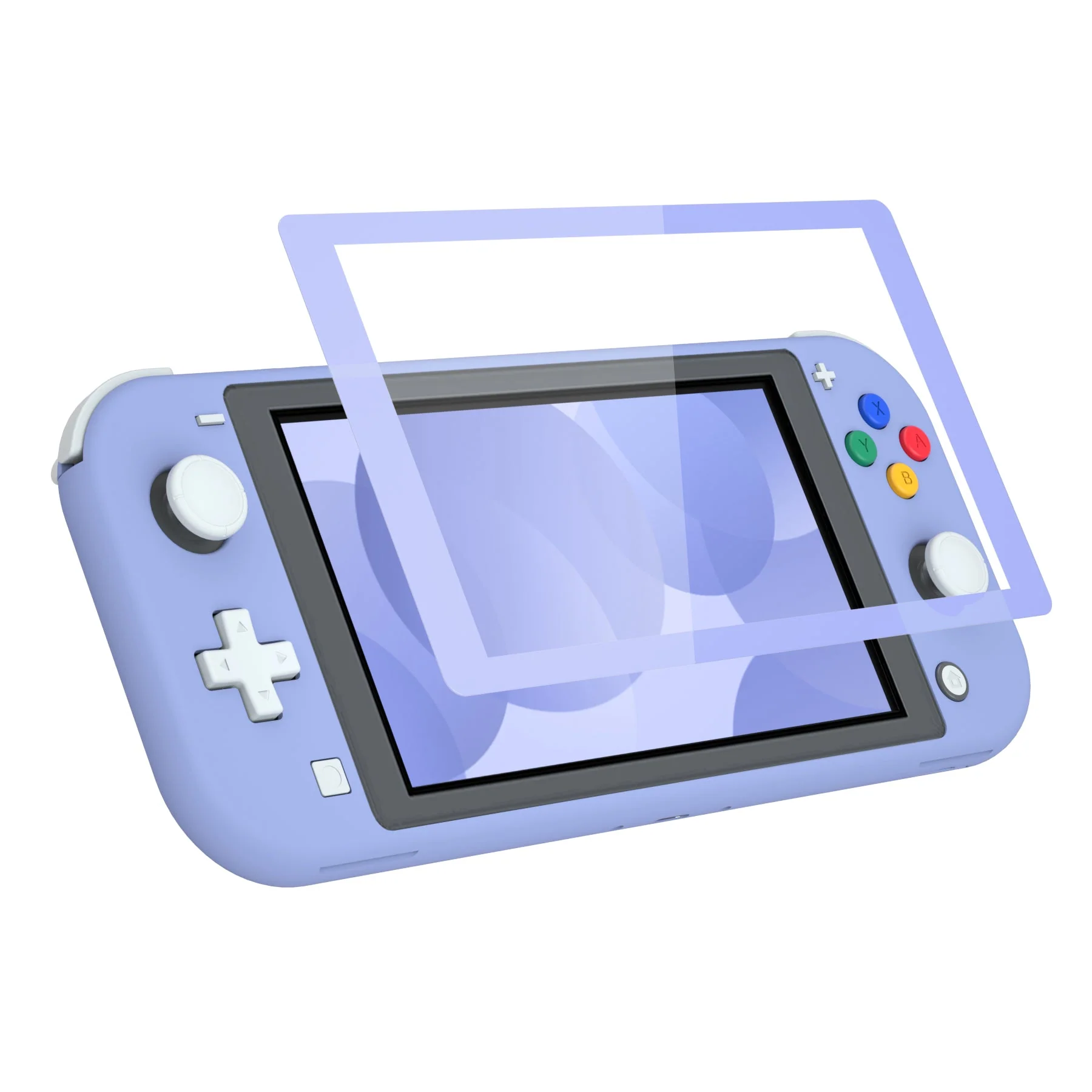 eXtremeRate Replacement Full Set Shells with ABXY Buttons & Screen Protector for Nintendo Switch Lite - Light Violet - Image 5