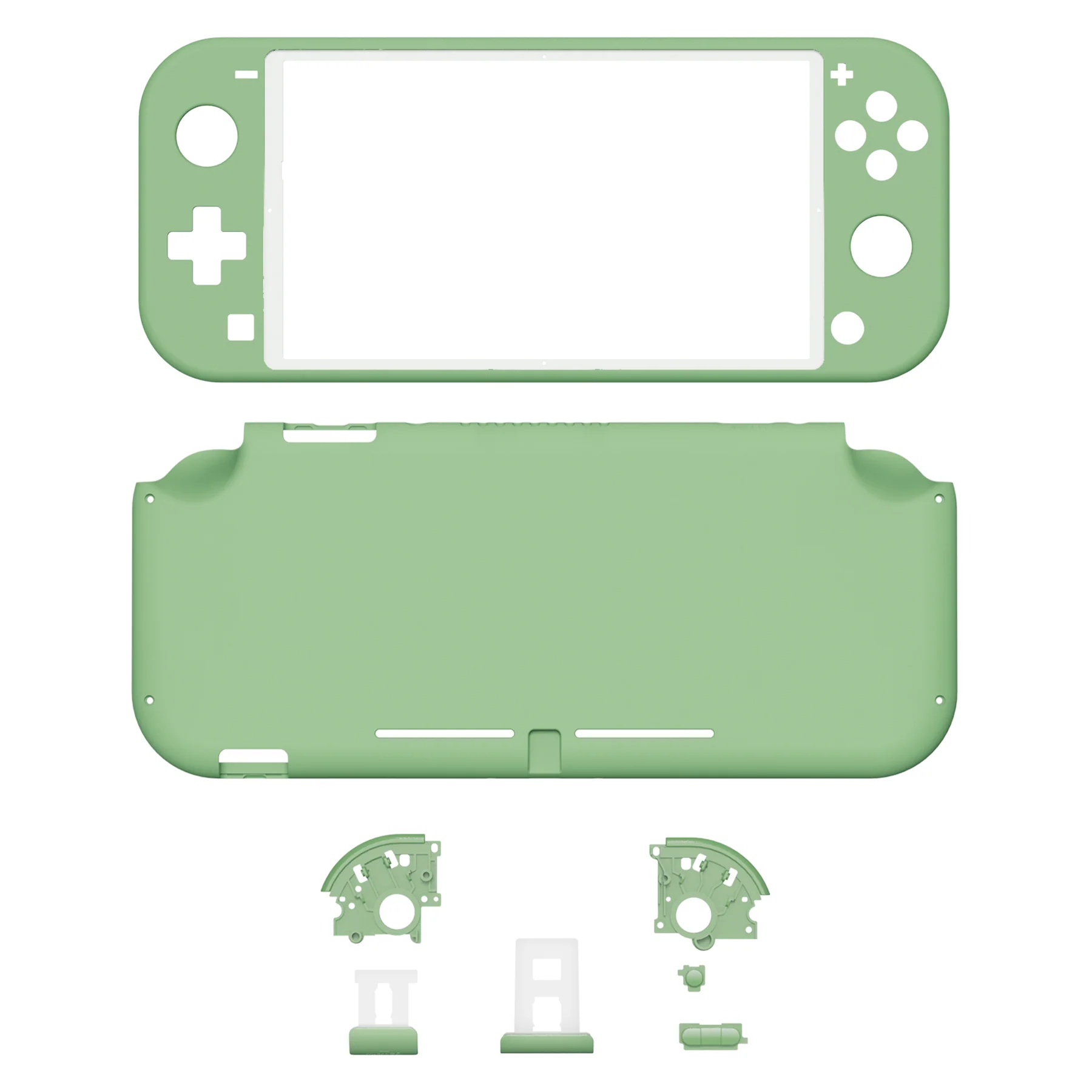 eXtremeRate Replacement Full Set Shells with ABXY Buttons & Screen Protector for Nintendo Switch Lite - Matcha Green - Image 2