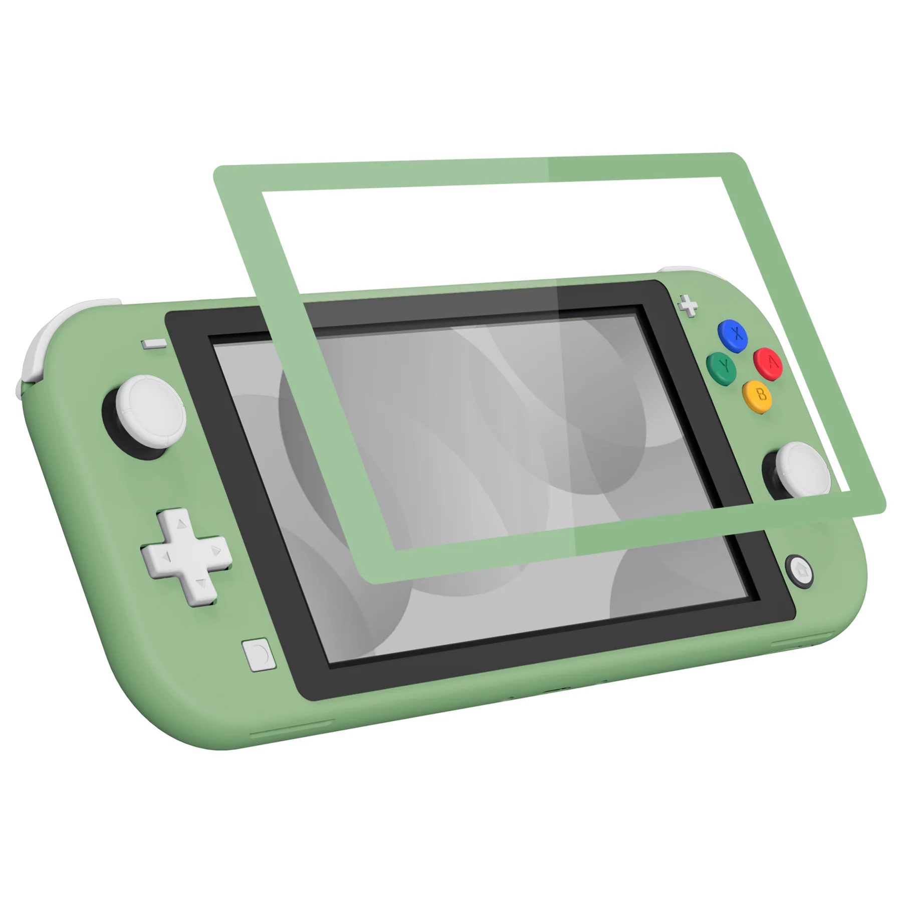 eXtremeRate Replacement Full Set Shells with ABXY Buttons & Screen Protector for Nintendo Switch Lite - Matcha Green - Image 5