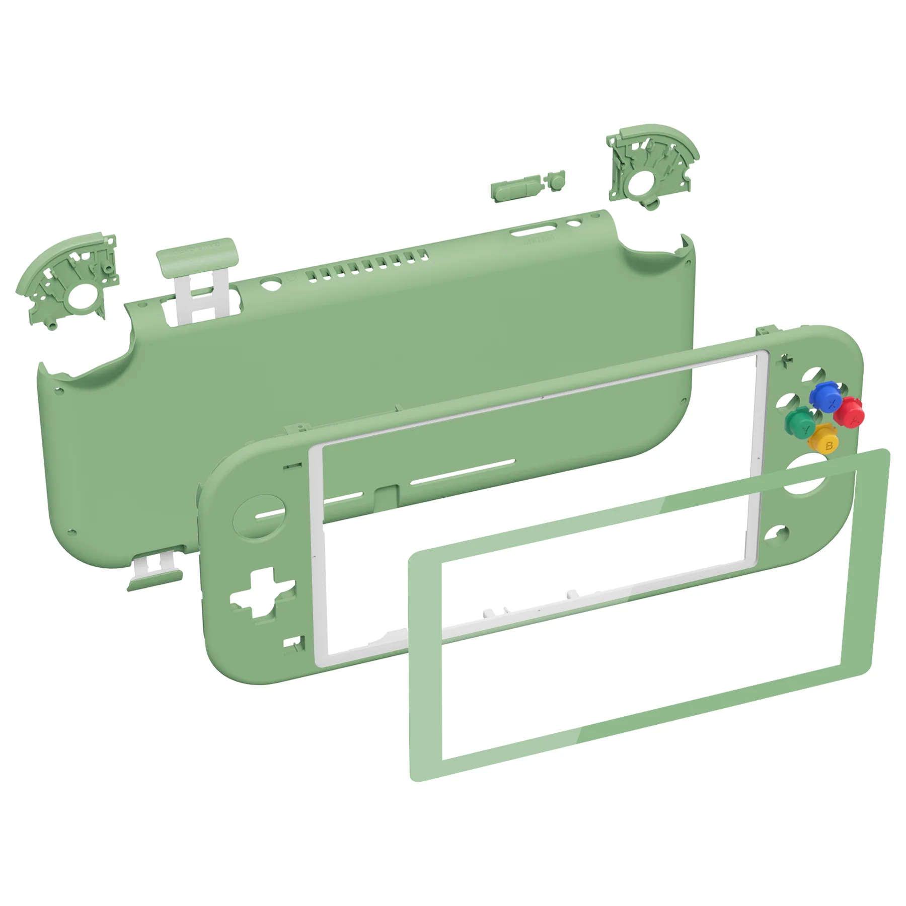 eXtremeRate Replacement Full Set Shells with ABXY Buttons & Screen Protector for Nintendo Switch Lite - Matcha Green - Image 8