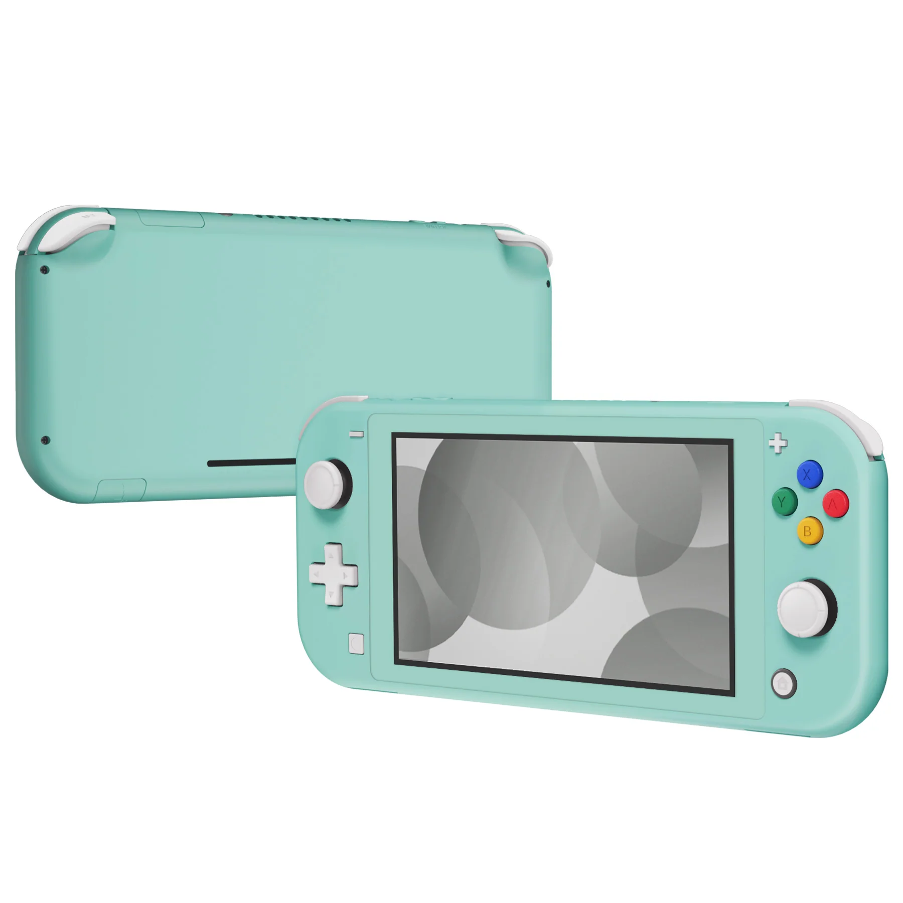 eXtremeRate Replacement Full Set Shells with ABXY Buttons & Screen Protector for Nintendo Switch Lite - Misty Green - Image 4