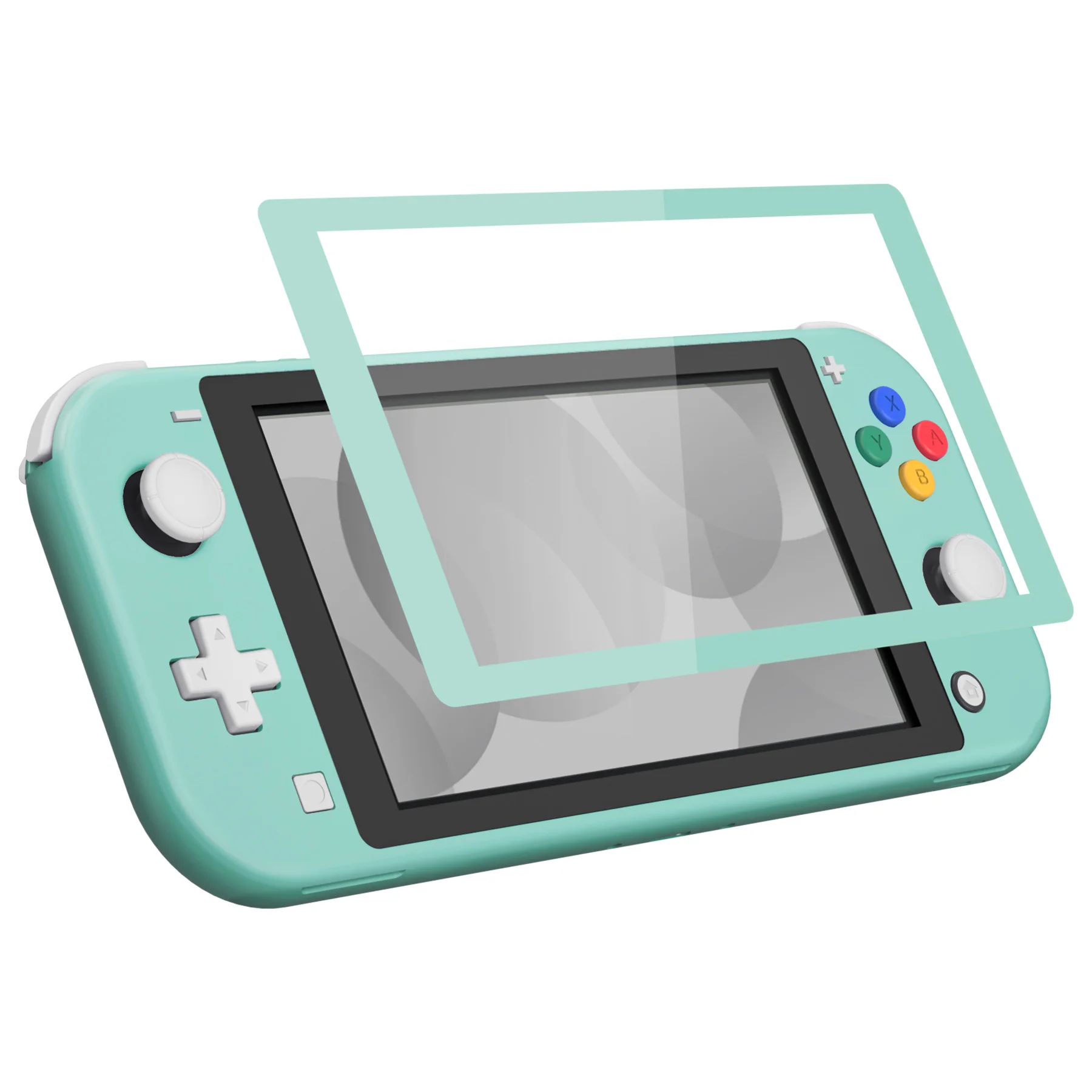 eXtremeRate Replacement Full Set Shells with ABXY Buttons & Screen Protector for Nintendo Switch Lite - Misty Green - Image 5