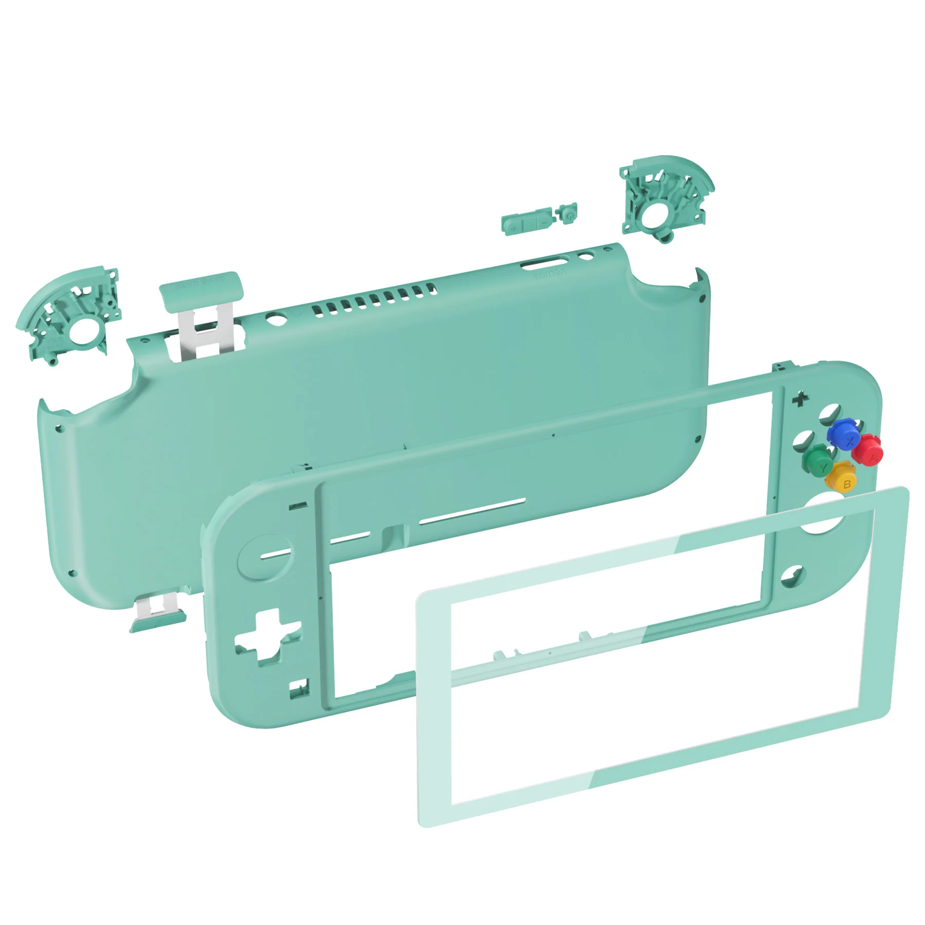 eXtremeRate Replacement Full Set Shells with ABXY Buttons & Screen Protector for Nintendo Switch Lite - Misty Green - Image 8