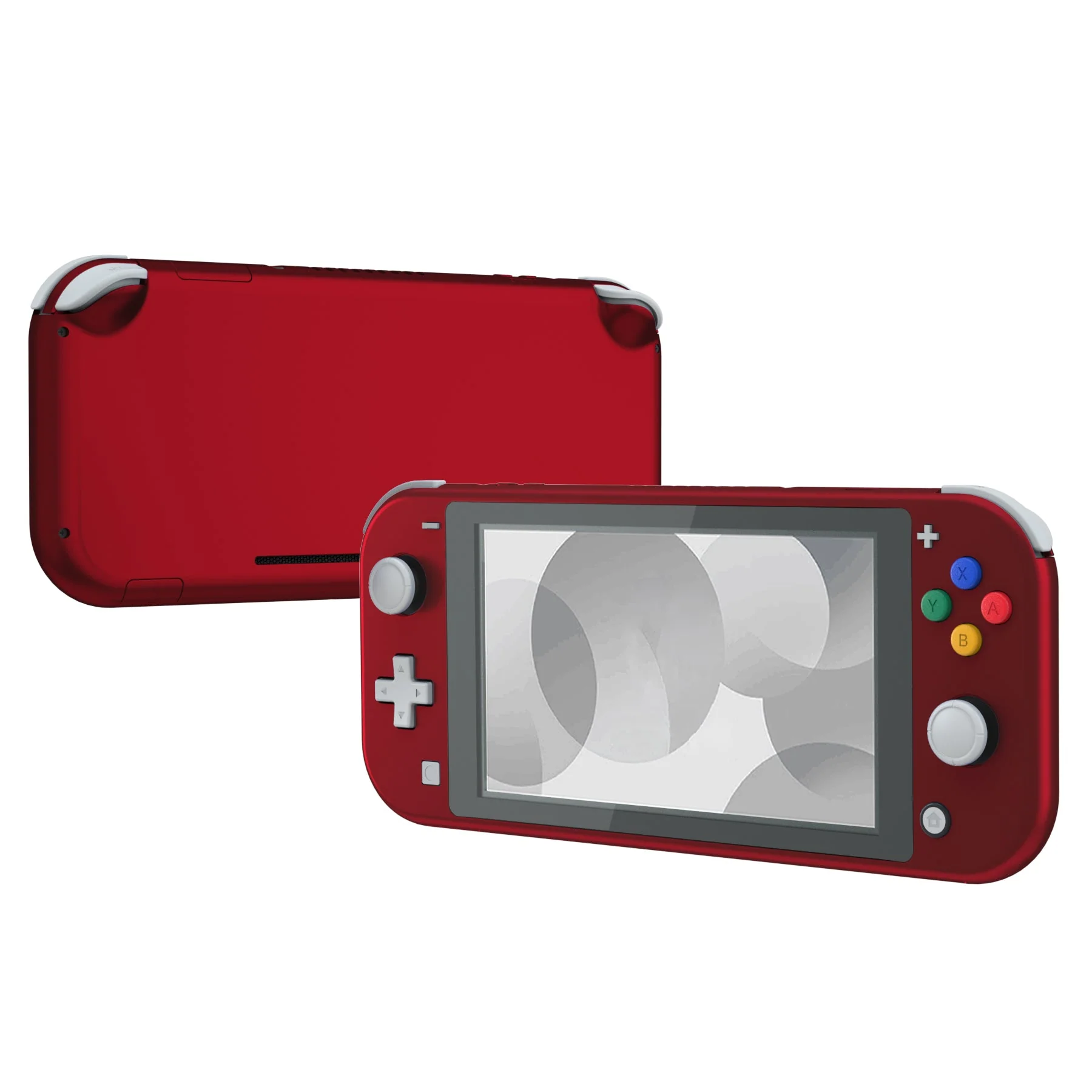 eXtremeRate Replacement Full Set Shells with ABXY Buttons & Screen Protector for Nintendo Switch Lite - Scarlet Red - Image 4