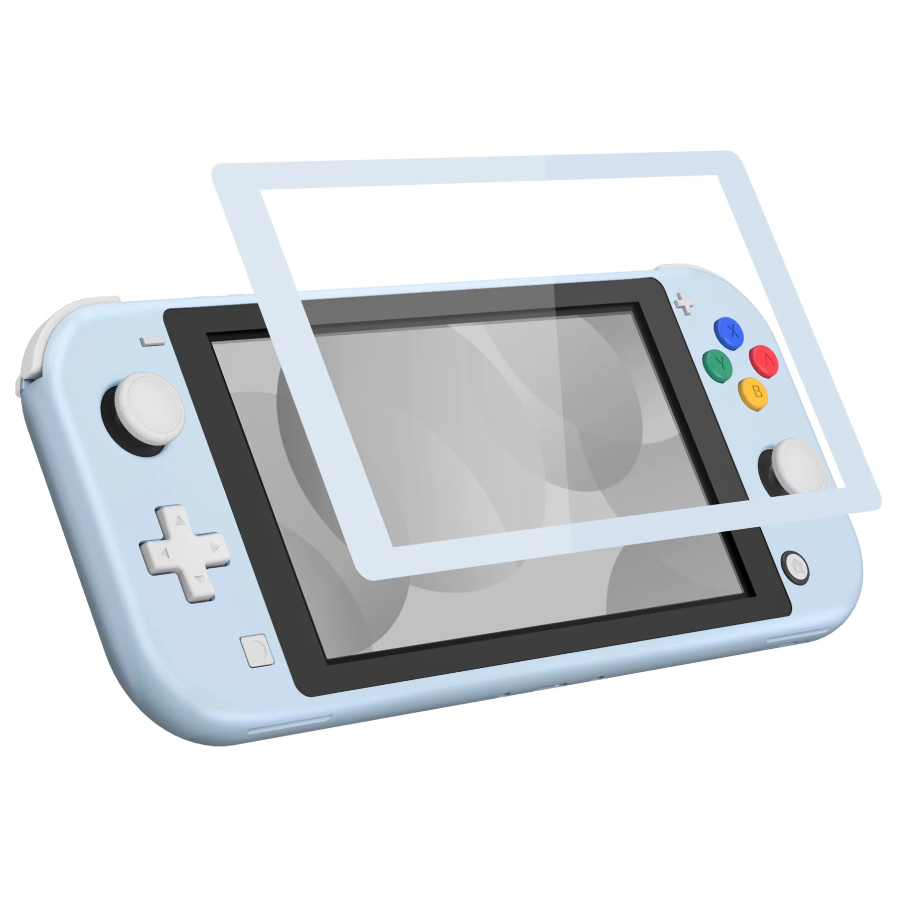 eXtremeRate Replacement Full Set Shells with ABXY Buttons & Screen Protector for Nintendo Switch Lite - Sky Blue - Image 5