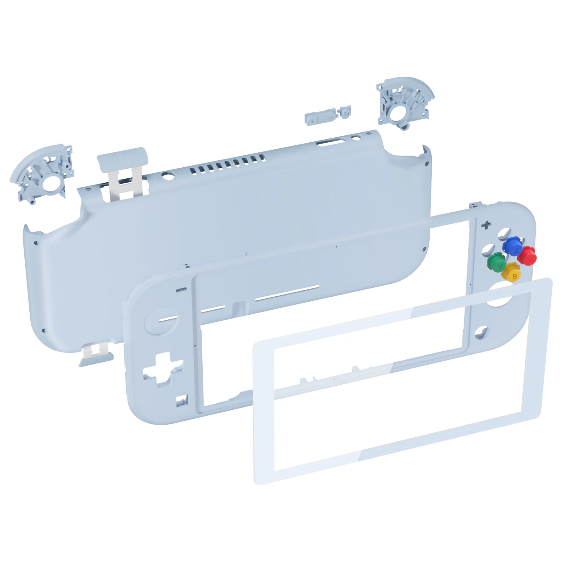 eXtremeRate Replacement Full Set Shells with ABXY Buttons & Screen Protector for Nintendo Switch Lite - Sky Blue - Image 8