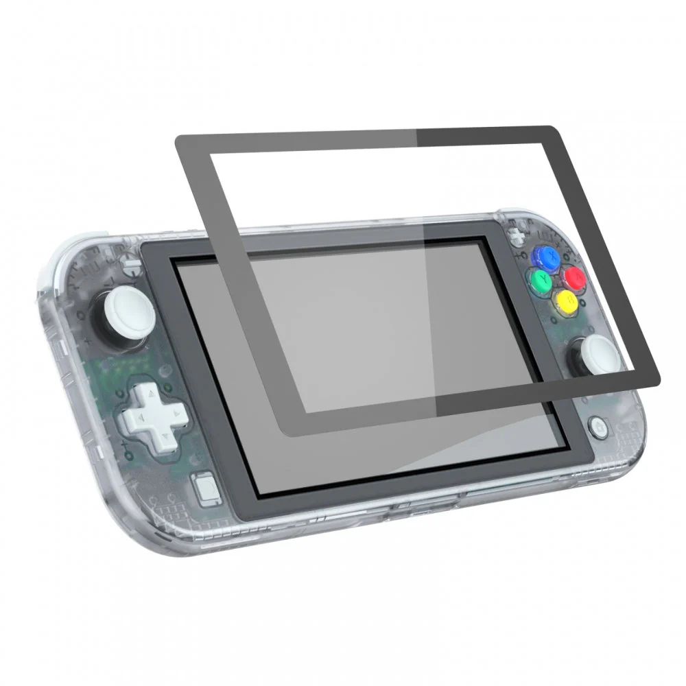 eXtremeRate Replacement Full Set Shells with ABXY Buttons & Screen Protector for Nintendo Switch Lite - Transparent Clear - Image 5