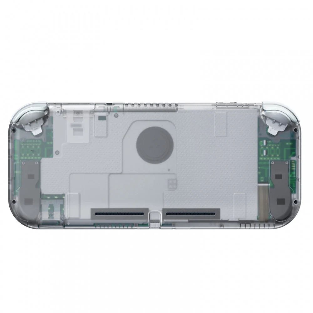 eXtremeRate Replacement Full Set Shells with ABXY Buttons & Screen Protector for Nintendo Switch Lite - Transparent Clear - Image 6
