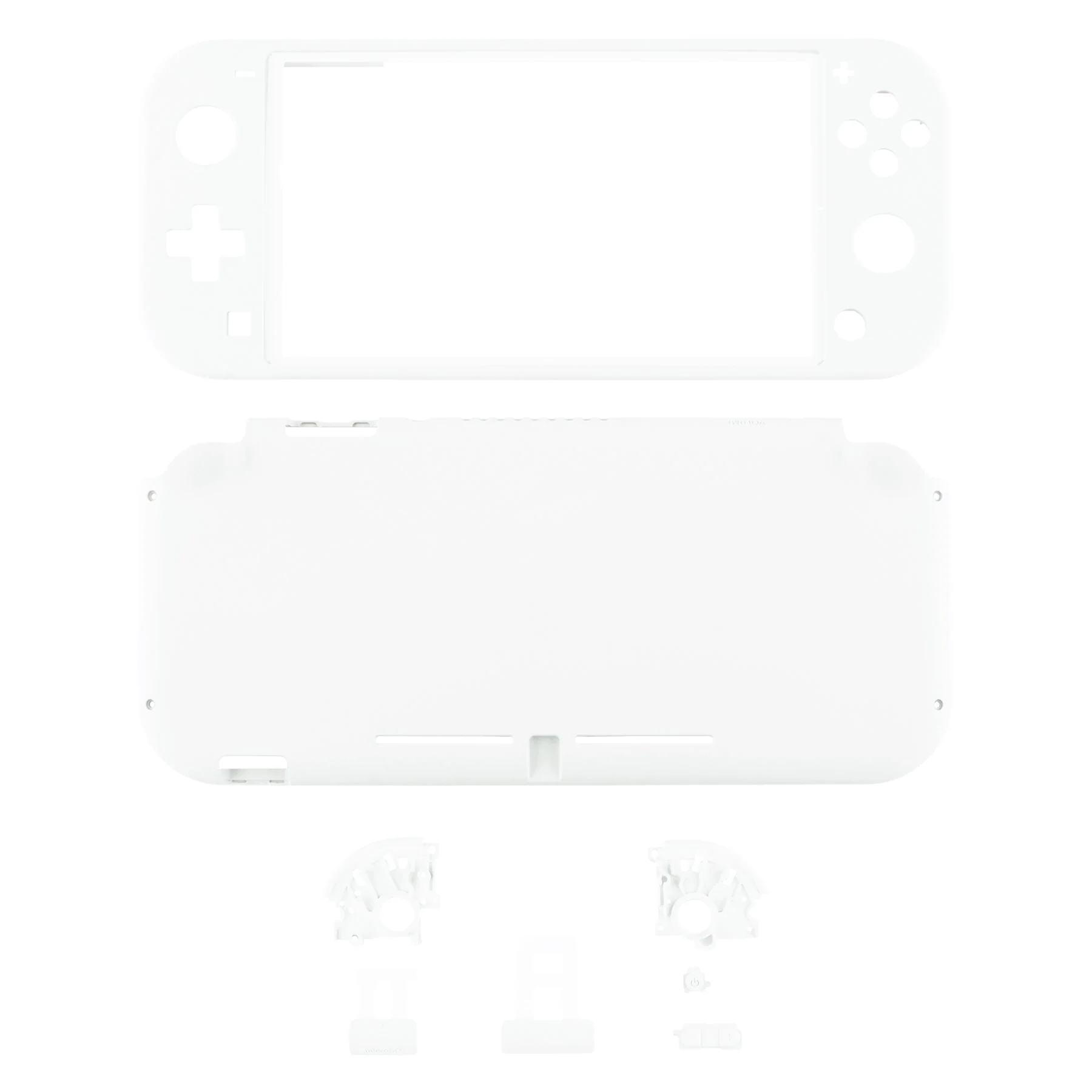 eXtremeRate Replacement Full Set Shells with ABXY Buttons & Screen Protector for Nintendo Switch Lite - White - Image 2