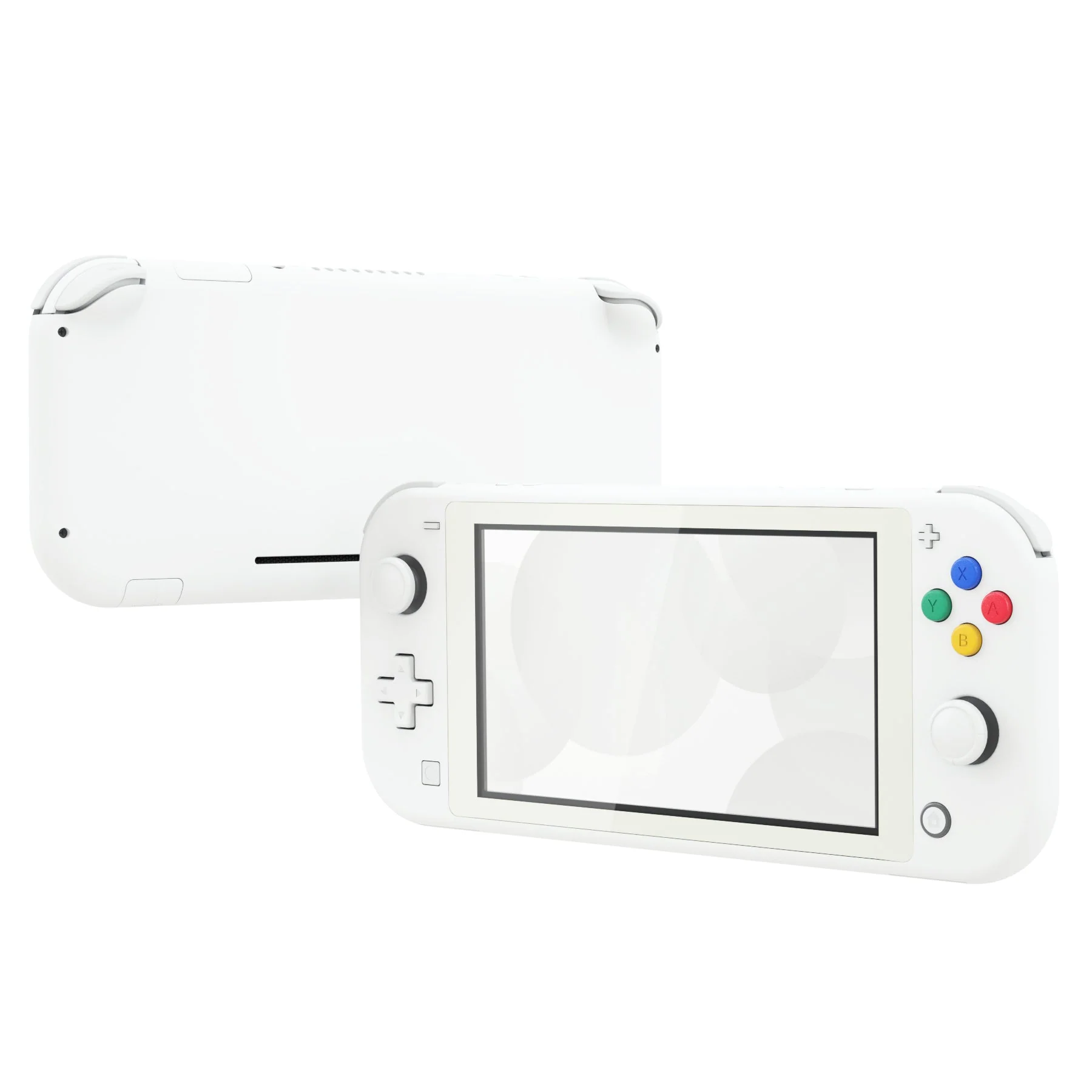 eXtremeRate Replacement Full Set Shells with ABXY Buttons & Screen Protector for Nintendo Switch Lite - White - Image 4
