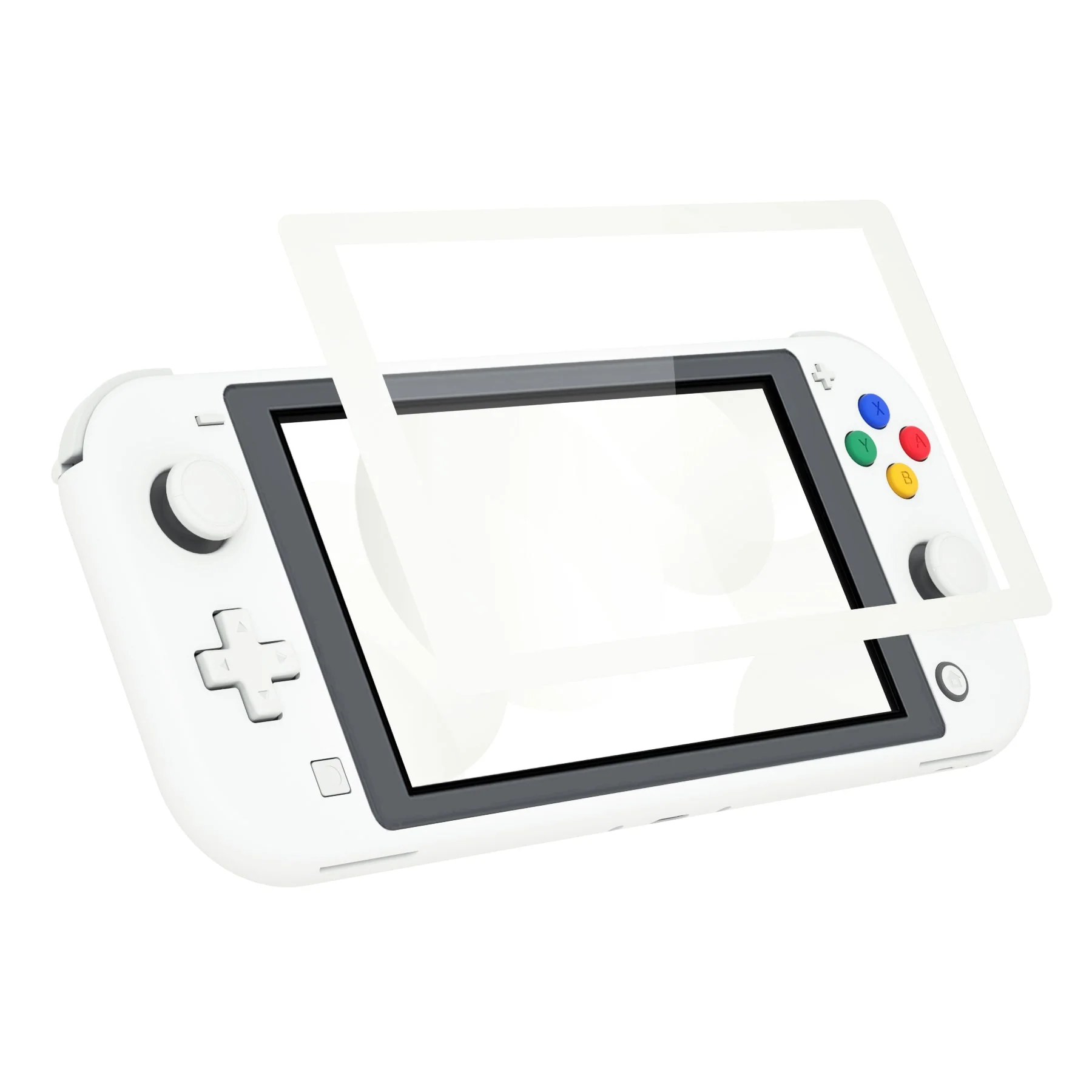 eXtremeRate Replacement Full Set Shells with ABXY Buttons & Screen Protector for Nintendo Switch Lite - White - Image 5