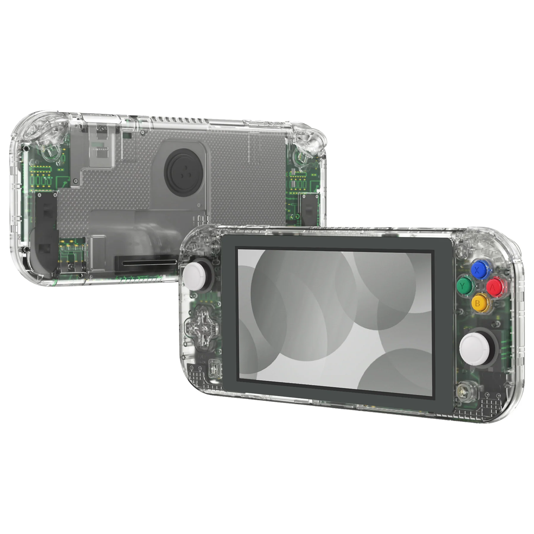 eXtremeRate Replacement Full Set Shells with Button Kit & Screen Protector for Nintendo Switch Lite - Crystal Clear - Image 4