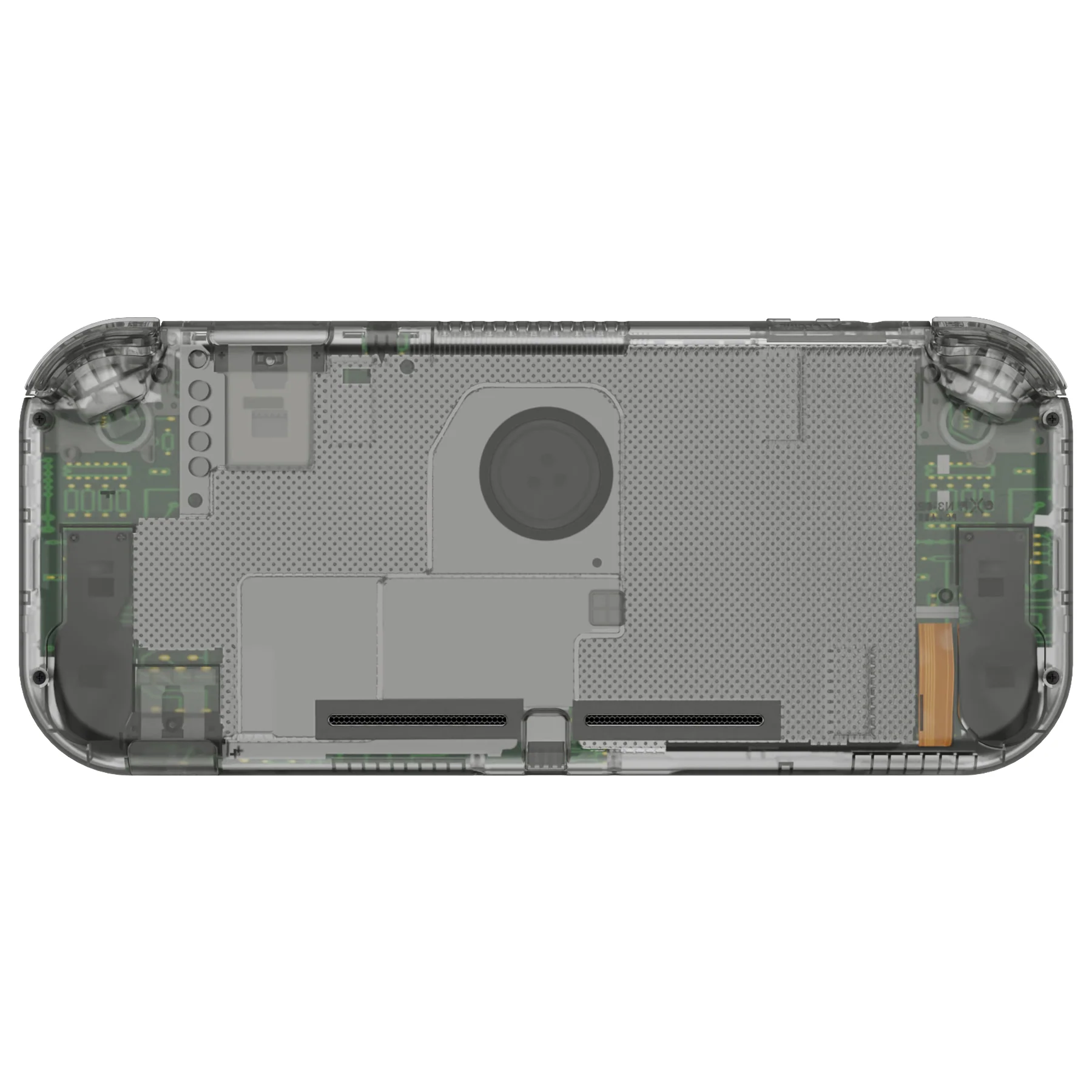 eXtremeRate Replacement Full Set Shells with Button Kit & Screen Protector for Nintendo Switch Lite - Crystal Clear Black - Image 6