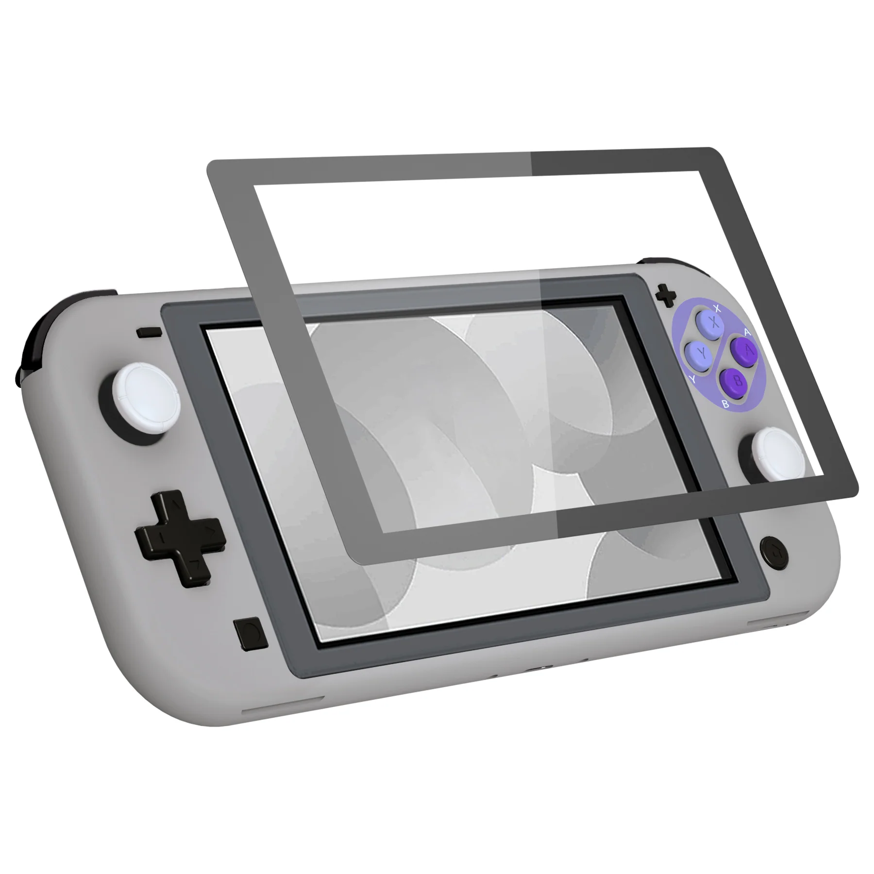 eXtremeRate Replacement Full Set Shells with Button Kits & Screen Protector for Nintendo Switch Lite - Classic SNES Style - Image 5