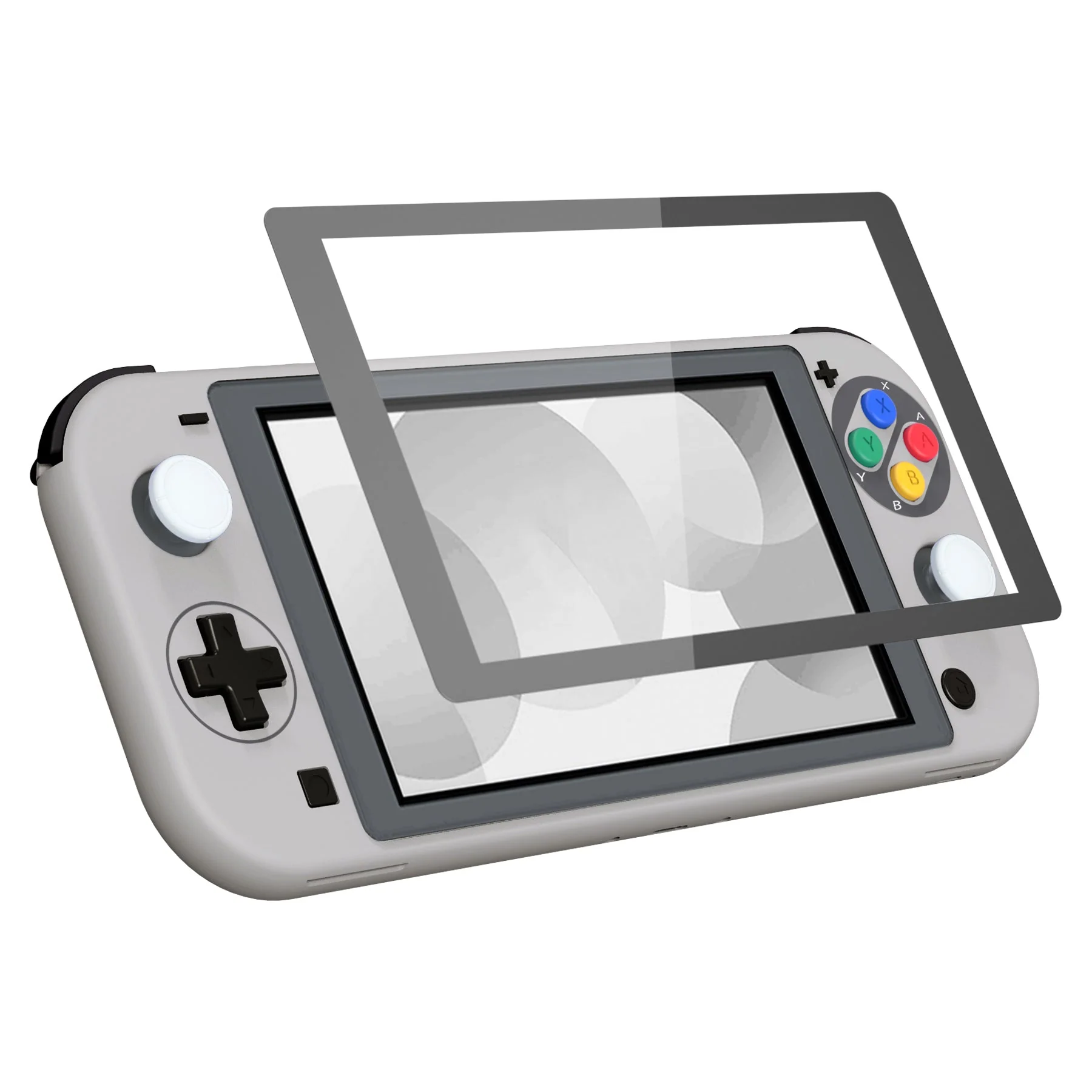 eXtremeRate Replacement Full Set Shells with Button Kits & Screen Protector for Nintendo Switch Lite - SFC SNES Classic EU Style - Image 4