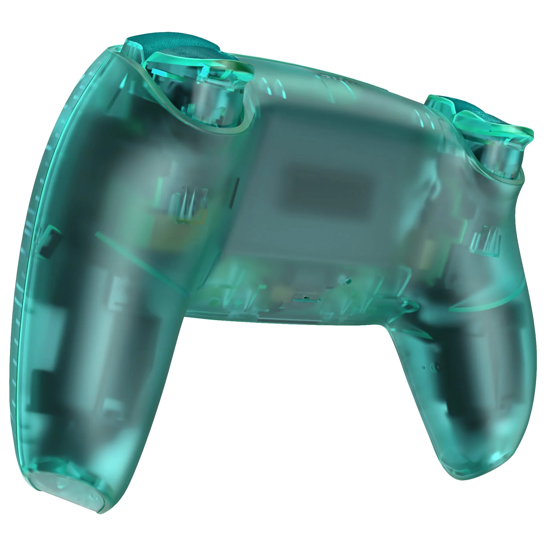 eXtremeRate Replacement Full Set Shells with Buttons Compatible with PS5 Controller BDM-010/020 - Emerald Green - Image 5