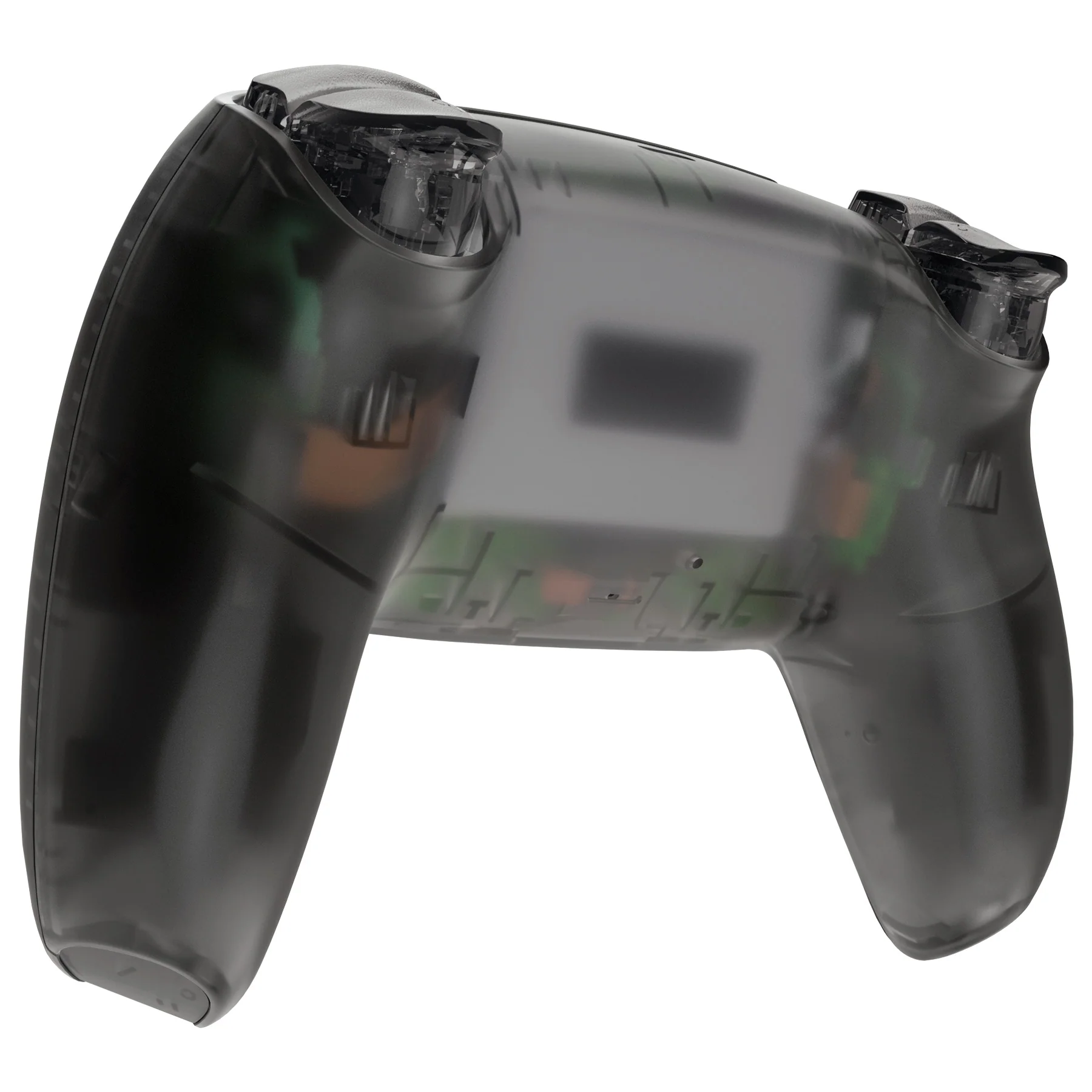 eXtremeRate Replacement Full Set Shells with Buttons Compatible with PS5 Controller BDM-030/040/050/060 - Clear Black - Image 5