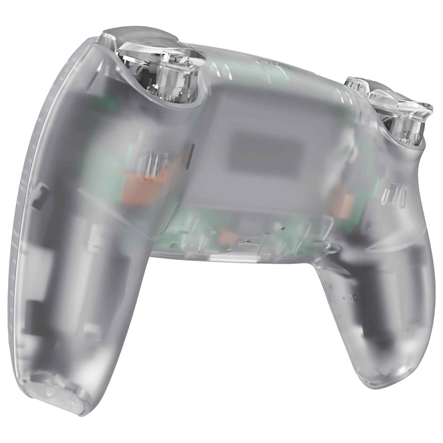 eXtremeRate Replacement Full Set Shells with Buttons Compatible with PS5 Controller BDM-030/040/050 - Glow in Dark - Green - Image 6