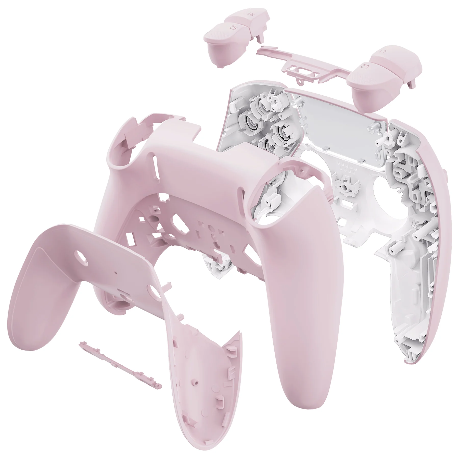 eXtremeRate Replacement Full Set Shells with Buttons Compatible with PS5 Edge Controller - Cherry Blossoms Pink - Image 10