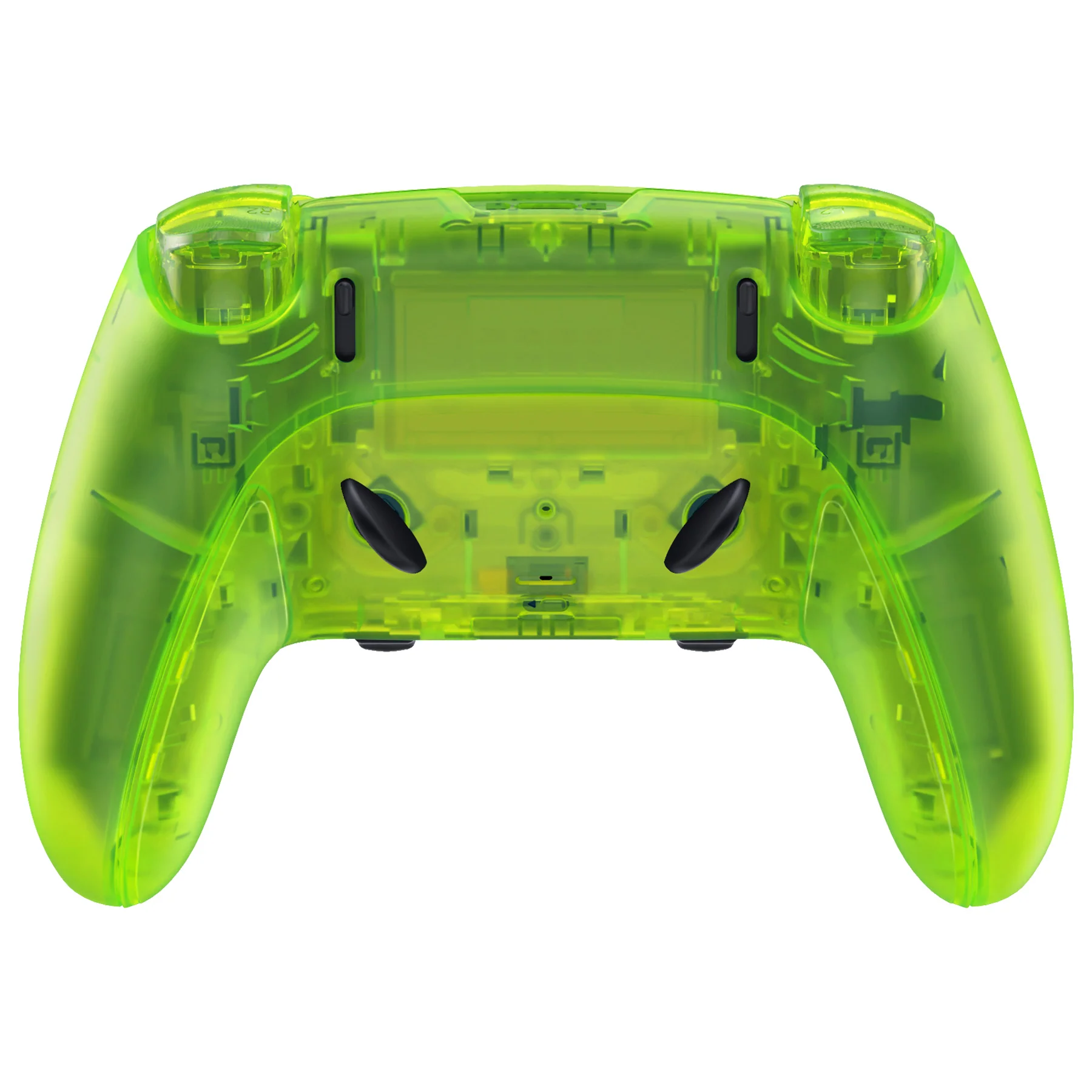 eXtremeRate Replacement Full Set Shells with Buttons Compatible with PS5 Edge Controller - Clear Lime Green - Image 6
