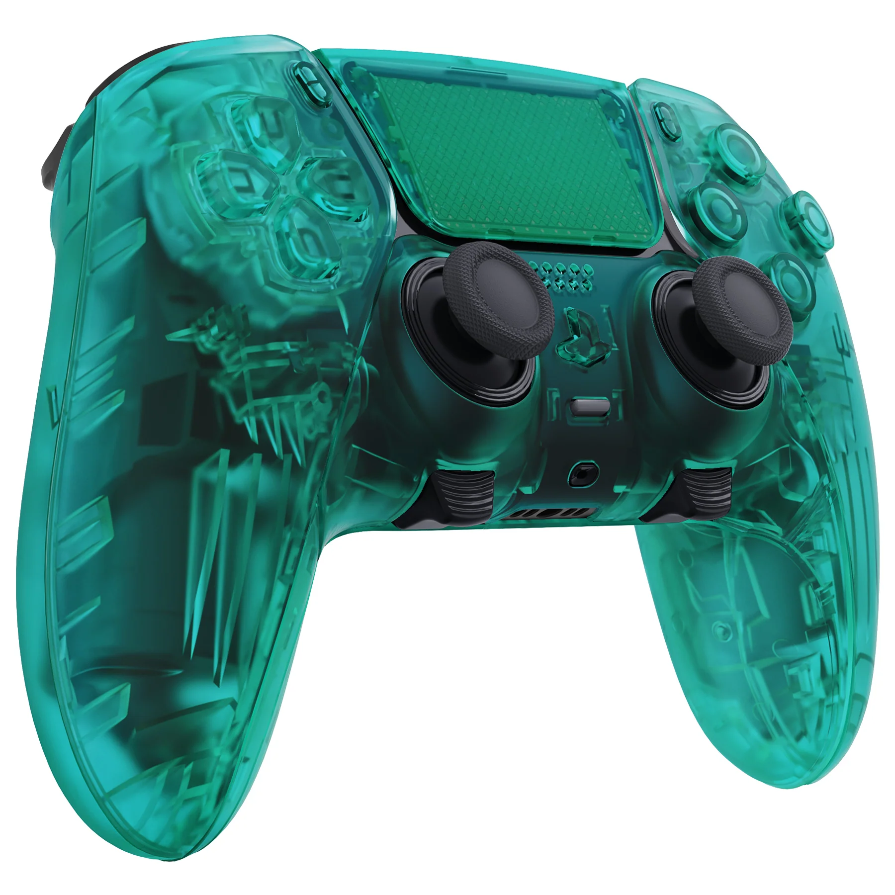eXtremeRate Replacement Full Set Shells with Buttons Compatible with PS5 Edge Controller - Emerald Green - Image 5