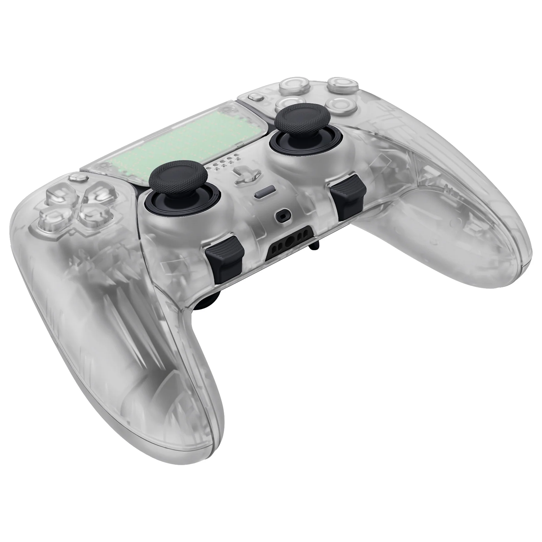 eXtremeRate Replacement Full Set Shells with Buttons Compatible with PS5 Edge Controller - Glow in Dark - Green - Image 8