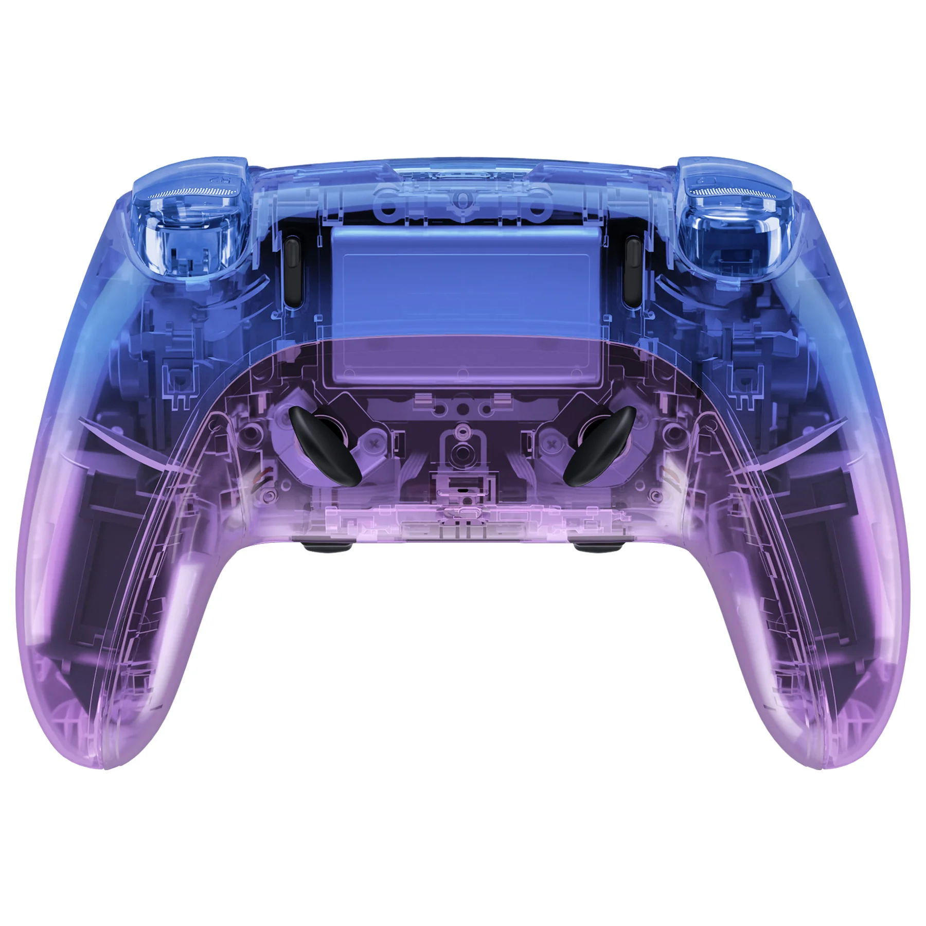eXtremeRate Replacement Full Set Shells with Buttons Compatible with PS5 Edge Controller - Gradient Translucent Bluebell - Image 6