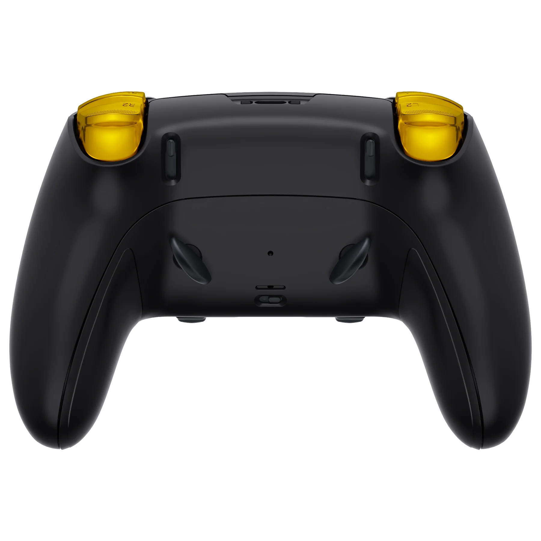 eXtremeRate Replacement Full Set Shells with Buttons Compatible with PS5 Edge Controller - The Great GOLDEN Wave Off Kanagawa - Black - Image 7