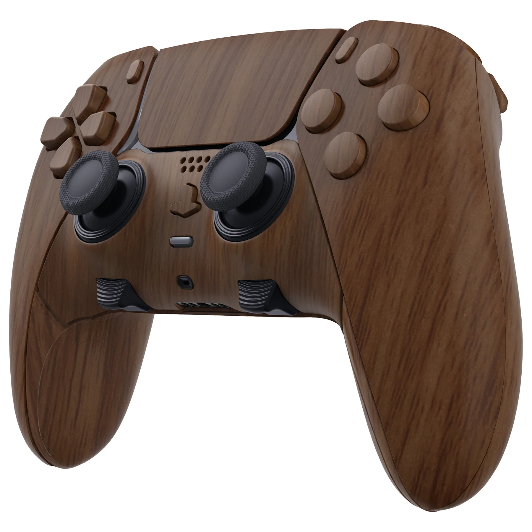 eXtremeRate Replacement Full Set Shells with Buttons Compatible with PS5 Edge Controller - Wood Grain - Image 5