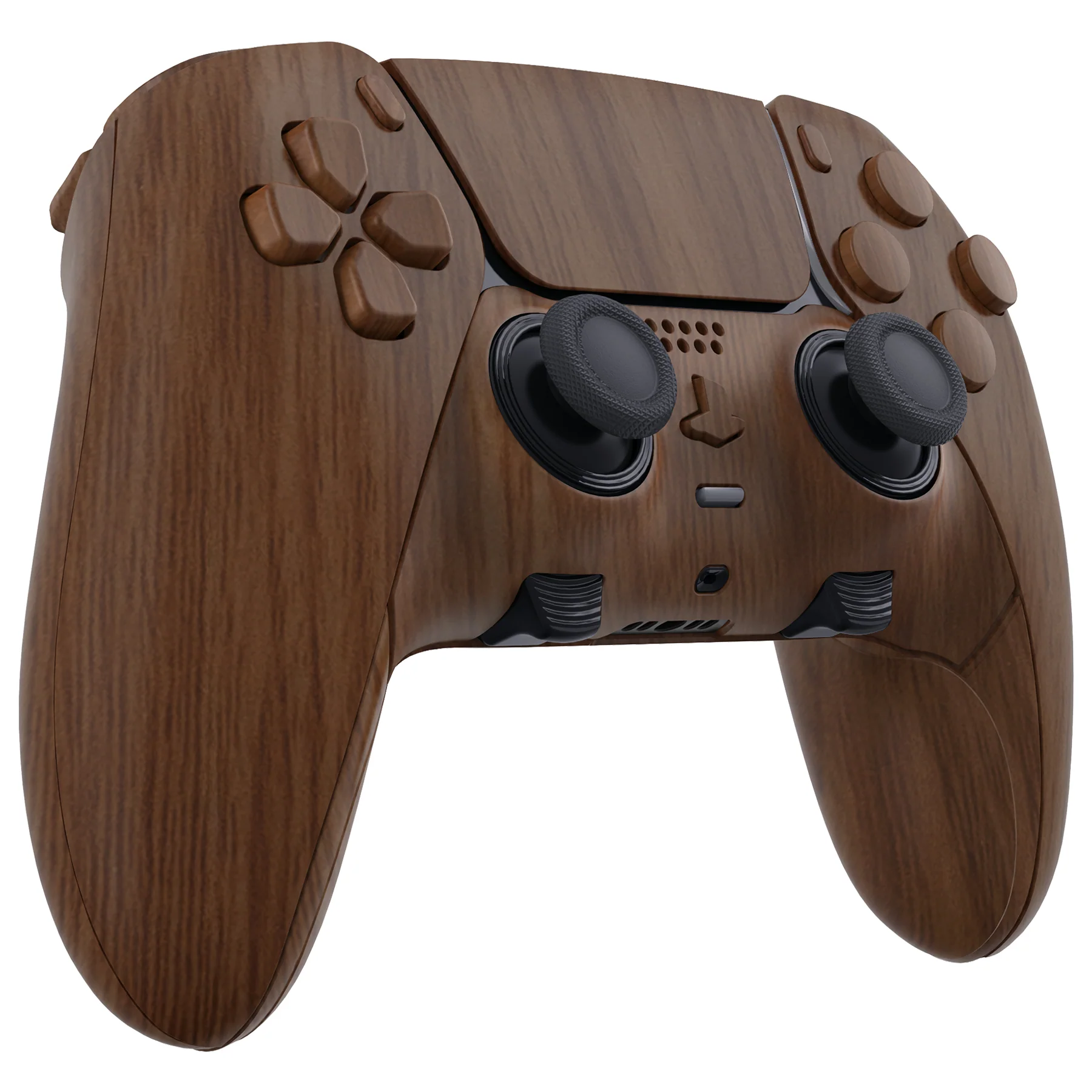 eXtremeRate Replacement Full Set Shells with Buttons Compatible with PS5 Edge Controller - Wood Grain - Image 6