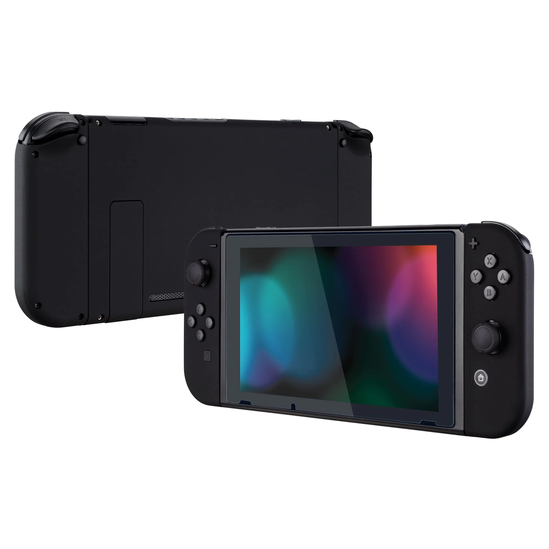 eXtremeRate Replacement Full Set Shells with Buttons for Nintendo Switch - Black - Image 5