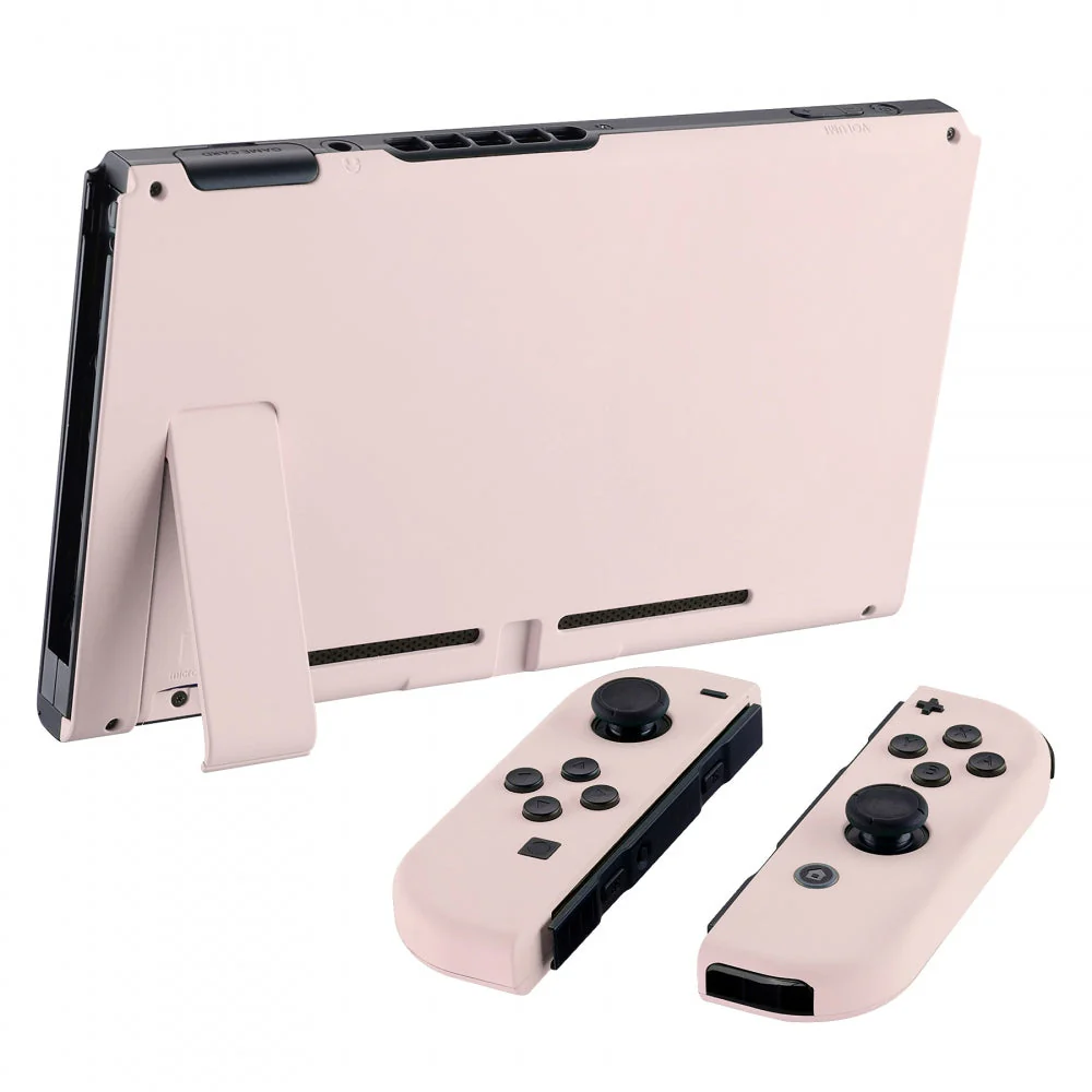 eXtremeRate Replacement Full Set Shells with Buttons for Nintendo Switch - Cherry Blossoms Pink - Image 4
